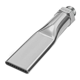 Lärmarme Flachdüse, G 1/4" A, Messing vernickelt, Düsenbreite 21,5mm