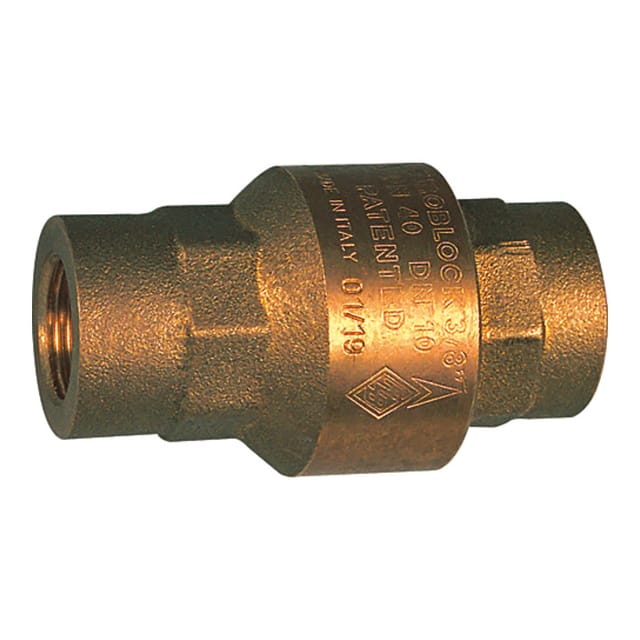 Rückschlagventil, voller Durchgang, Messing, Rp 1.1/2", 20-50 mbar