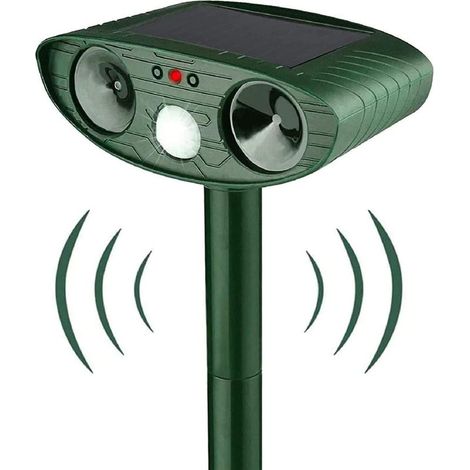 Ahlsen Répulsif Chat Ultrason, Répulsif Ultrasonique Pour Animaux Et Contrôle Des Animaux Avec Détecteur De Mouvement Pir, Étanche Repulsif Chat Pour Chats, Chiens