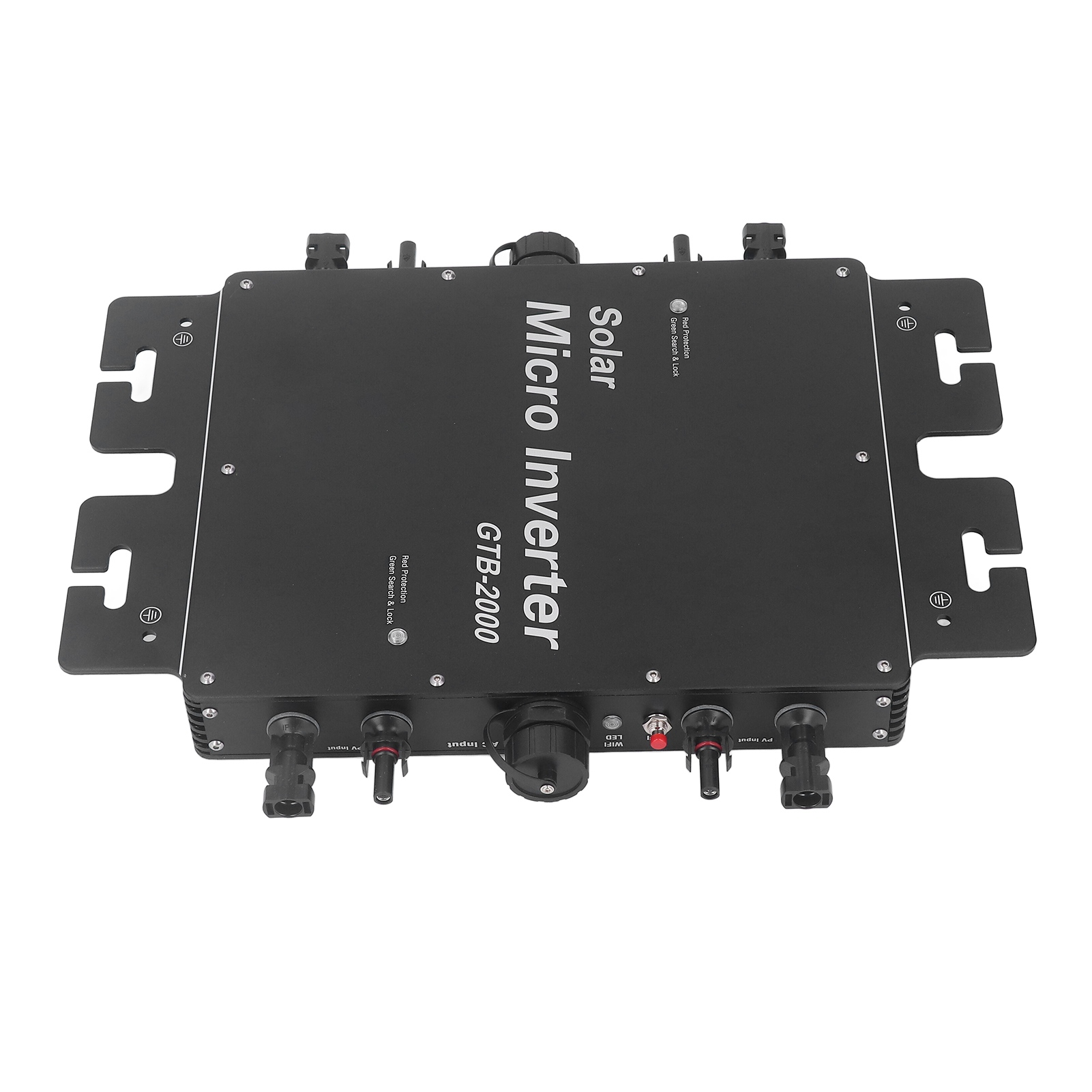 2000-w-mppt-wlan-mikro-wechselrichter-solarstromversorgung, Fernbedienung, Ip65 Wasserdicht, 230-v-eu-stecker, Leistungsüberwachung, Netzkompatibel