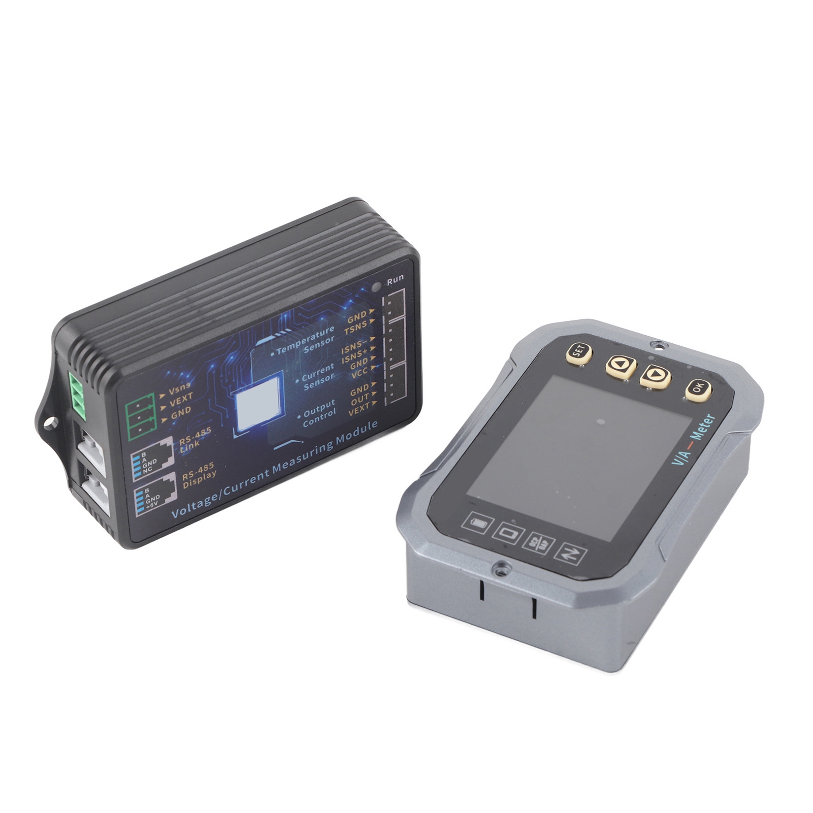 Intelligentes 100-a-batteriemessgerät Mit Shunt, Farbdisplay, Voltmeter Und Amperemeter Für Wohnmobile Misst Spannung, Stromstärke, Leistung Und Kapazität.