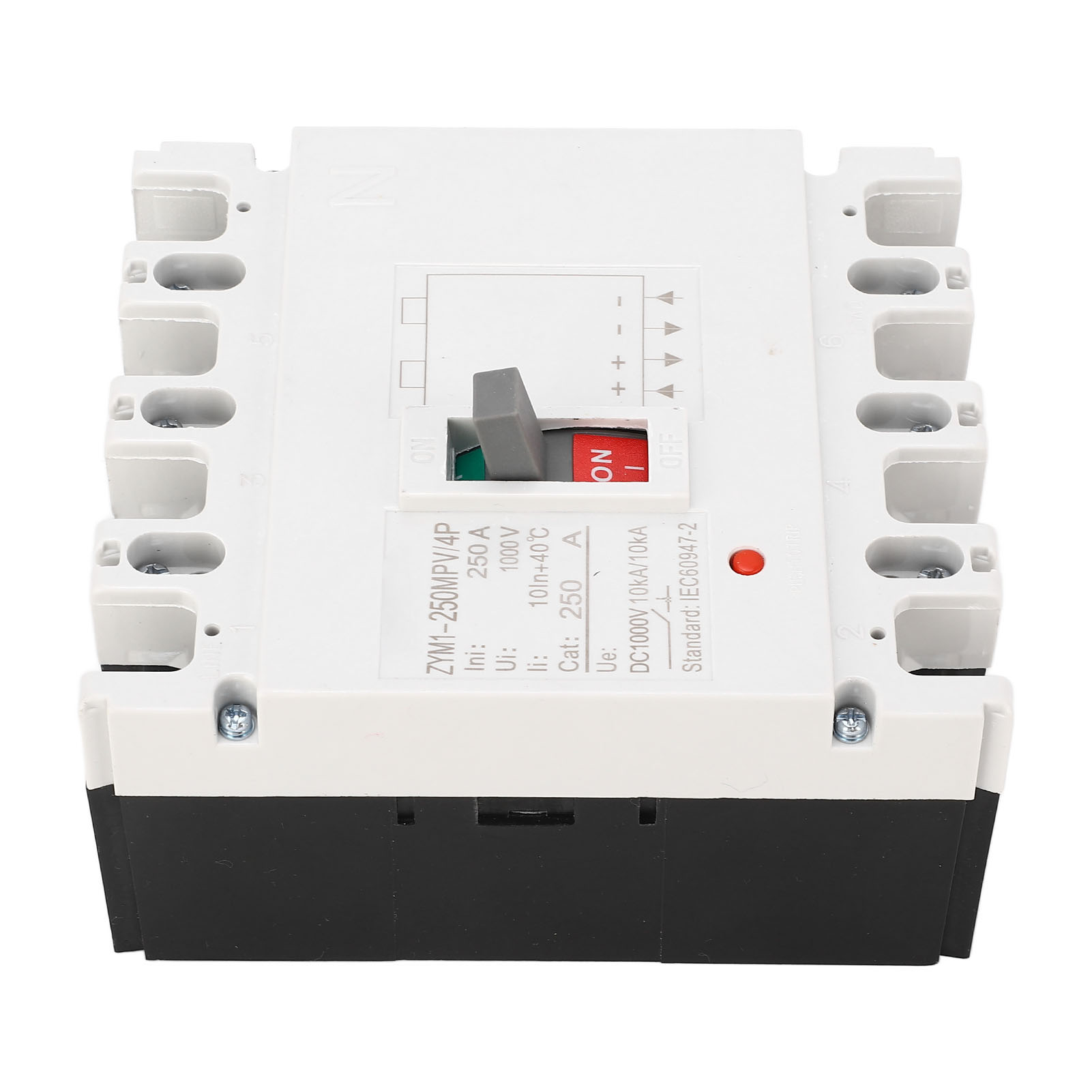 Kompakter 4-poliger 1000v 200a Mccb-leistungsschalter, Kontakte Aus Silberlegierung, Solarbatterie-schutzschalter