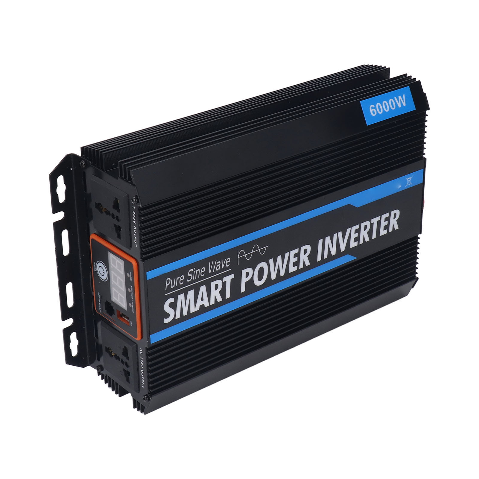 6000w Sinus-wechselrichter, 12v Auf 220v Intelligenter Stromwandler Für Wohnmobile, Solaranlagen Mit Led-anzeige, Bedienfeld, Spannungsregler.