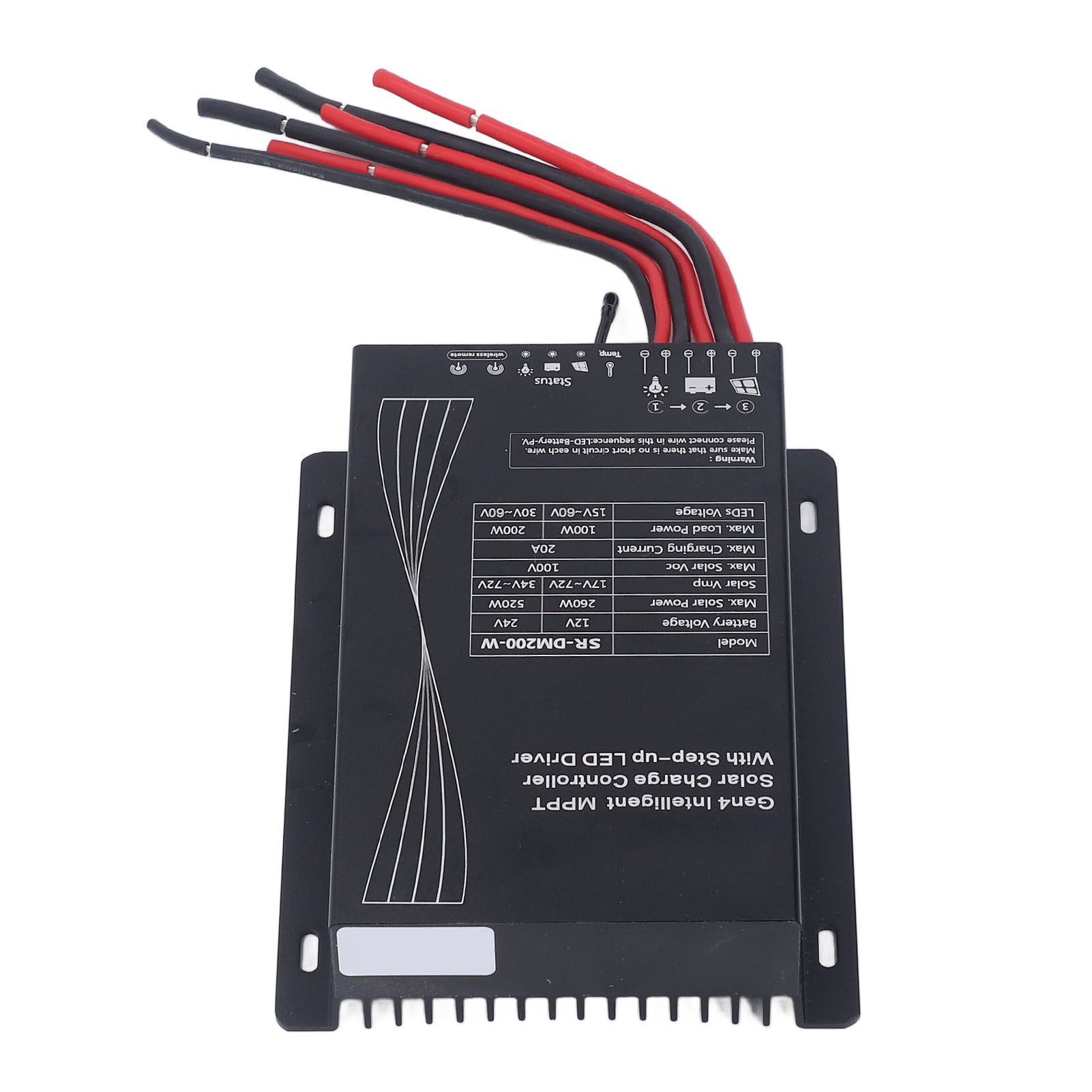 Automatischer Mppt-solarladeregler, Fernbedienung Für Solarmodule, 12v/24v-regler