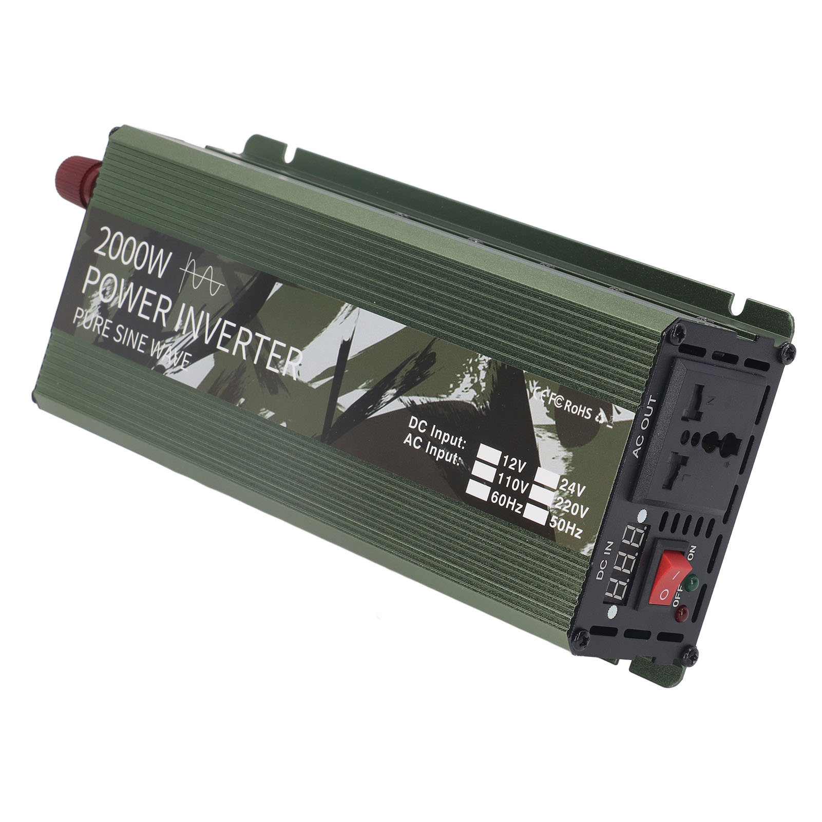 12v Bis 220v 2000w Sinus-wechselrichter, Kfz-netzteil Mit Lüfter