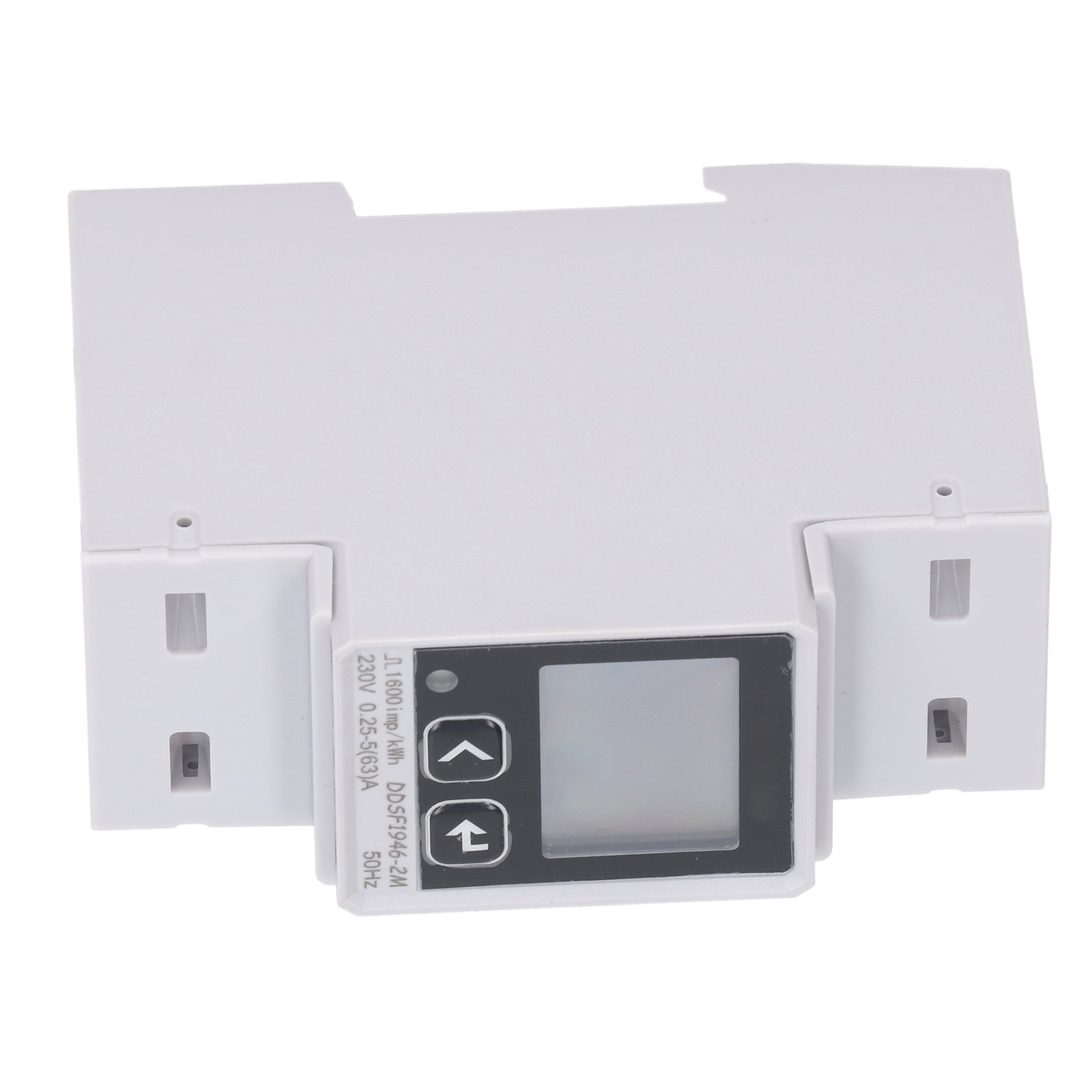 Digitaler Einphasen-230v-stromzähler, Lcd-bildschirm, Din-schienenmontage, Energieverbrauchsmesser, Leistungsanzeige, Elektrisches Überwachungsgerät.