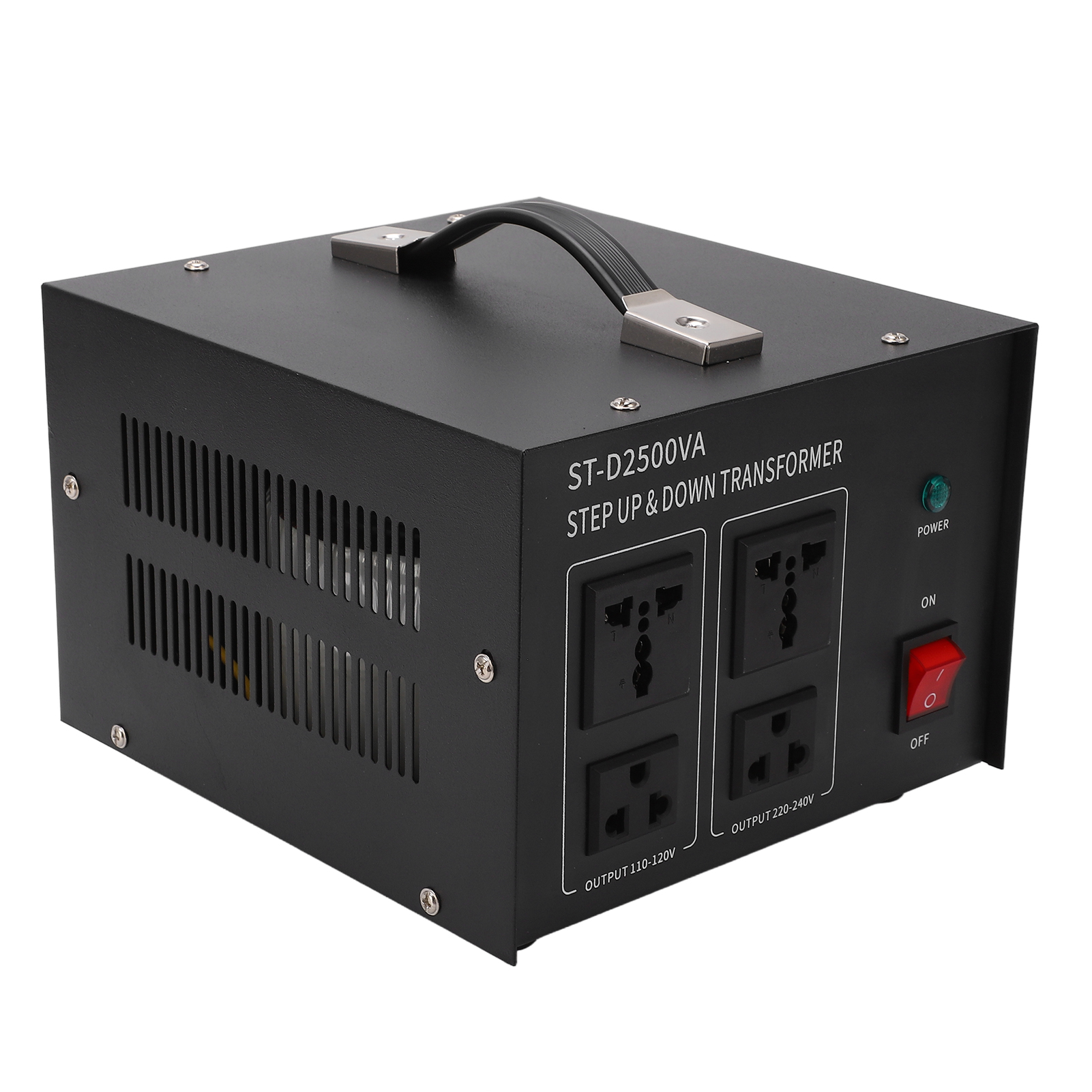 2500-w-spannungswandler (110–120 V Auf 220–240 V), Universeller Auf-/abwärtstransformator, Eu-stecker, Netzregler