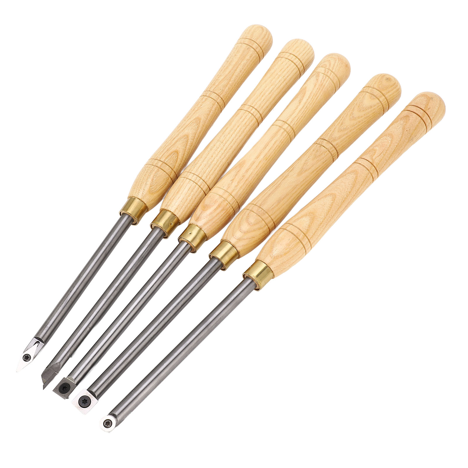 Set Mit 5 Abnehmbaren Drechselwerkzeugen, Tragbare Holzmeißel Für Die Drechselbank, Professionelles Holzbearbeitungszubehör