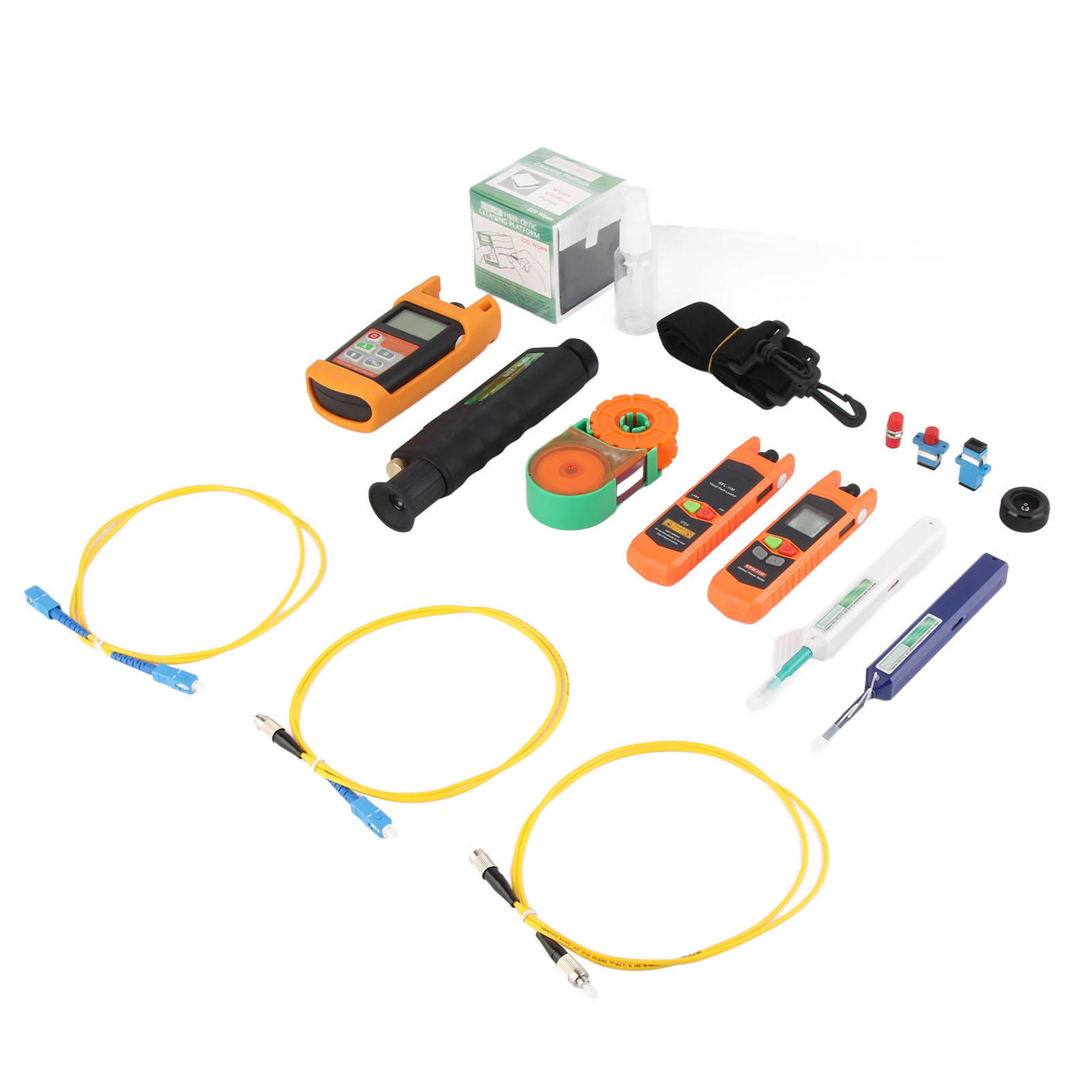 Glasfaser-testset, Leistungsmesser, Weiße Led-lichtquelle, Reinigungsstift, Messwerkzeug Für Techniker