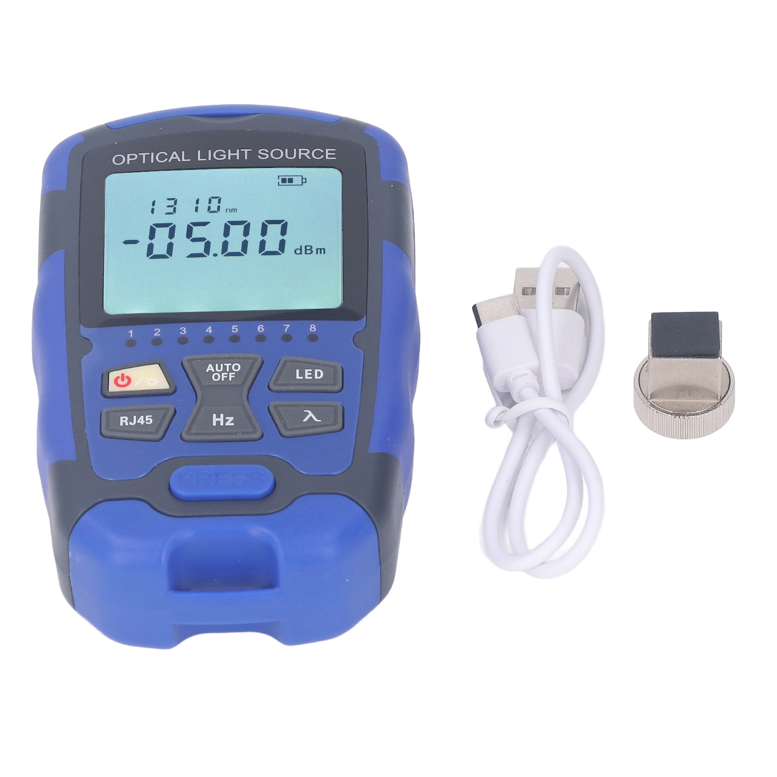 Mini-lichtwellenleiter-leistungsmesser Mit 2,5-mm-sc/fc-anschlüssen, Misst 1310/1550 Nm, Plug & Play, Schnelle Reaktionszeit, Universell