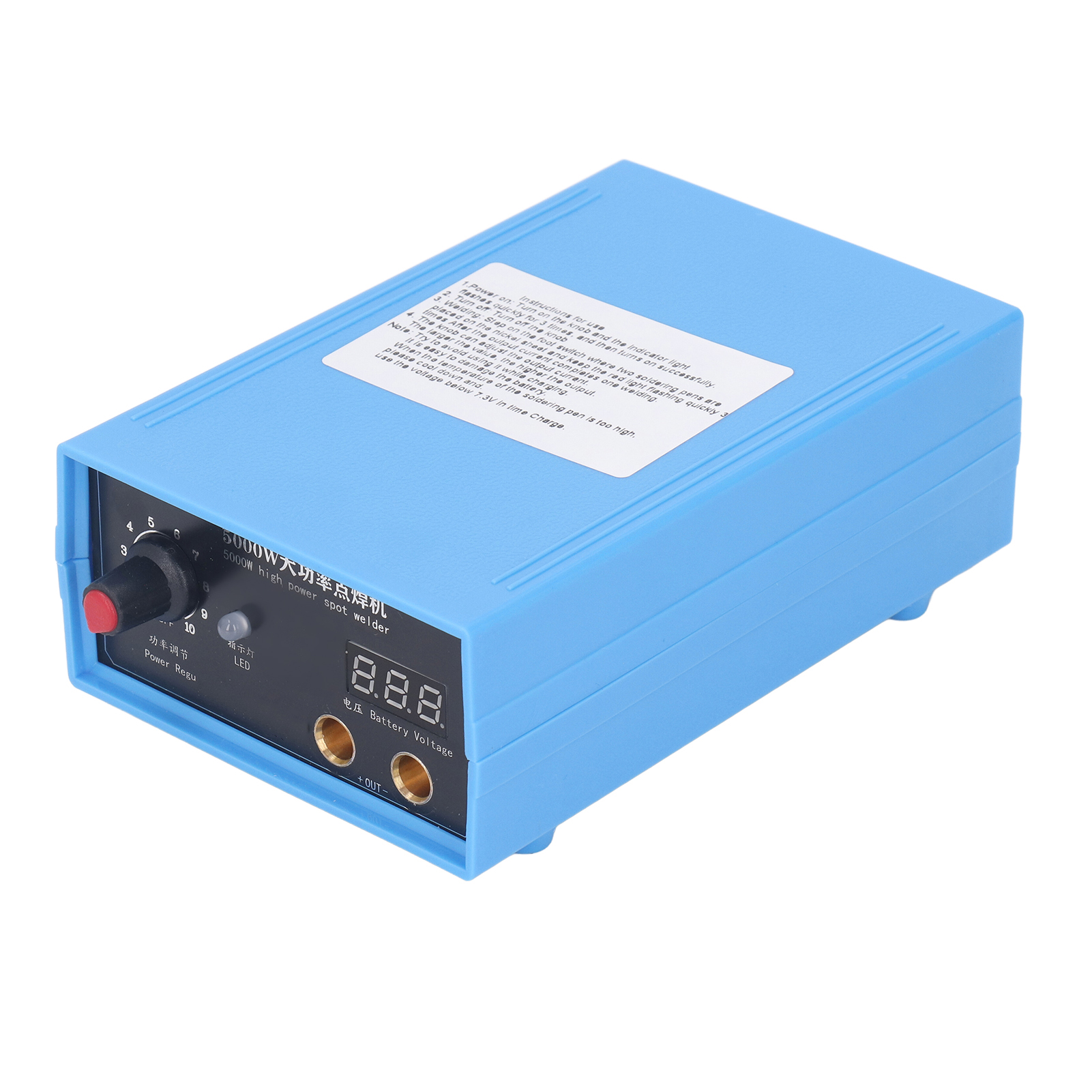5000-w-punktschweißgerät, Hohe Kupferleitfähigkeit, Tragbares, Akkubetriebenes Schweißgerät, Ac 100–240 V Mit Eu-stecker