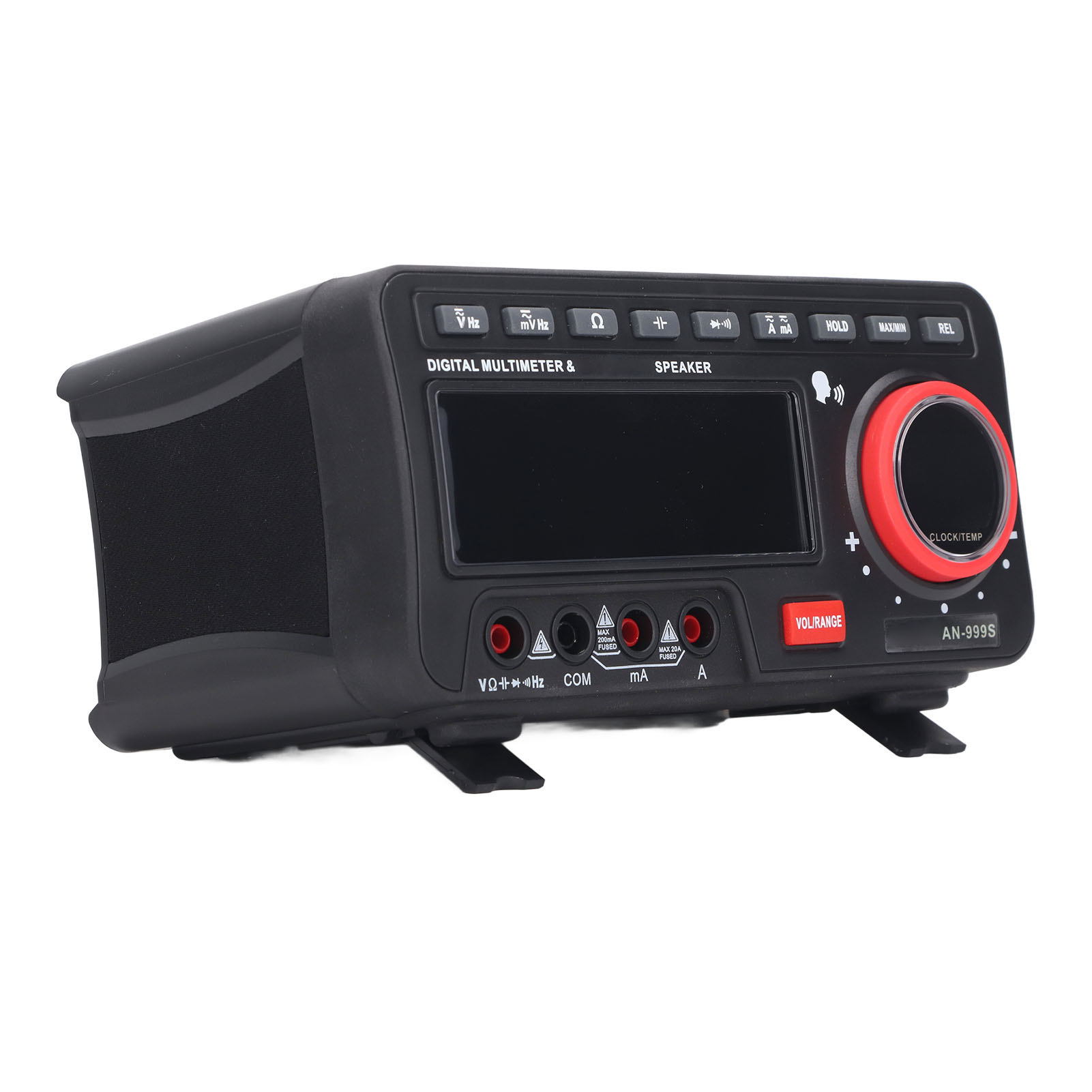Digitales Tischmultimeter Mit Hintergrundbeleuchtetem Lcd-bildschirm, Bluetooth-lautsprecher Und Multifunktions-spannungs- Und Strommessung