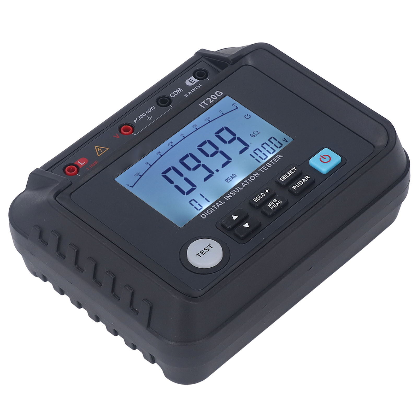 1000v Digitalwiderstandsmessgerät, 20gω Präzises Erdungs-megohmmeter, Schnelle Reaktionszeit, Zuverlässige Elektrische Messung Für Diagnosezwecke.