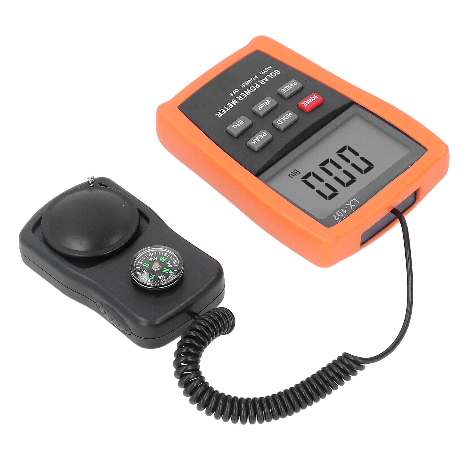 Digitaler Solarenergie-tester Mit Datenspeicherung, Schneller Abtastung, Hoher Genauigkeit, Sonnenlichtmessung Und Eingebautem Kompass.