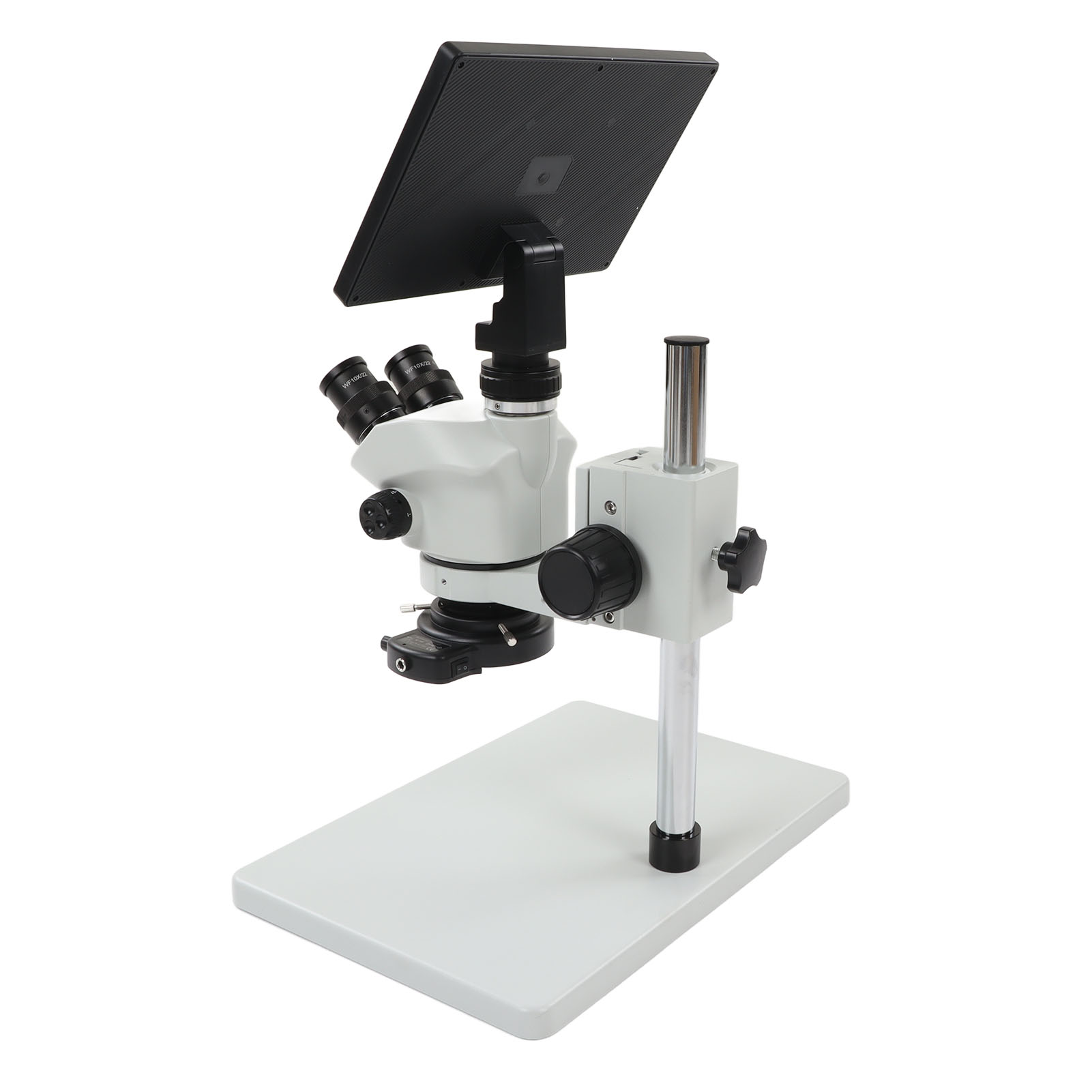 Trinokulares Stereomikroskop 3,5x-50x, 16mp-kamera, 1080p-video, 10,1-zoll-lcd-bildschirm, Eu-stecker 100-240v, Zur Beobachtung Und Inspektion.