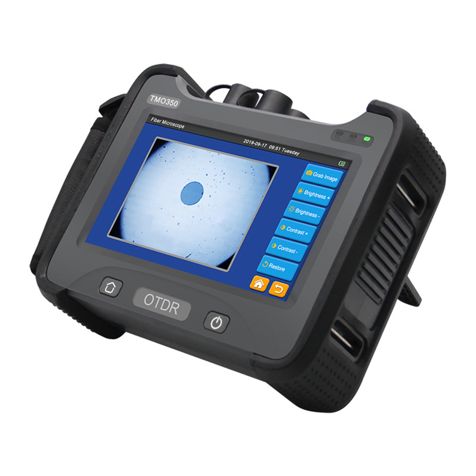 7-zoll-multifunktions-otdr-tester (schwarz), Optisches Reflektometer (1310/1550 Nm), 32-db-bereich, 110–240-v-netzteil (eu-stecker), Lcd-bildschirm