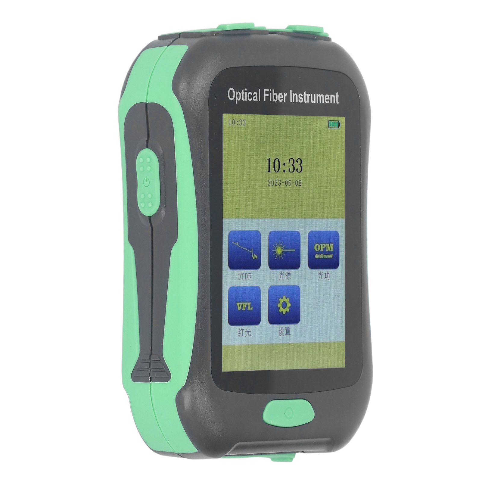 3,5-zoll-touchscreen 5-in-1 Glasfaser-tester Aua 18a Otdr-reflektometer Eu-stecker 100–240 V