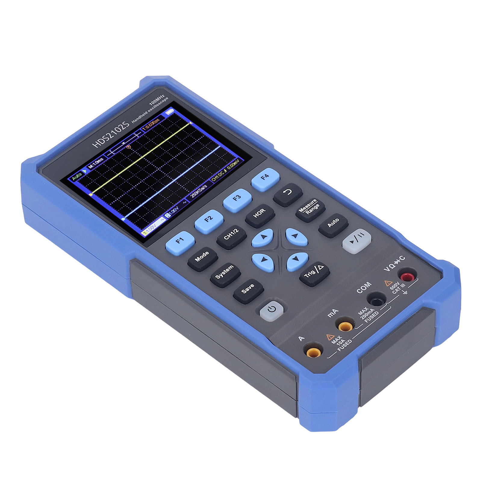 3-in-1 Tragbares Oszilloskop: Multimeter, Signalgenerator, 3,5-zoll-farb-lcd-bildschirm, Zweikanal-taschenmessgerät Mit Wellenformanzeige.