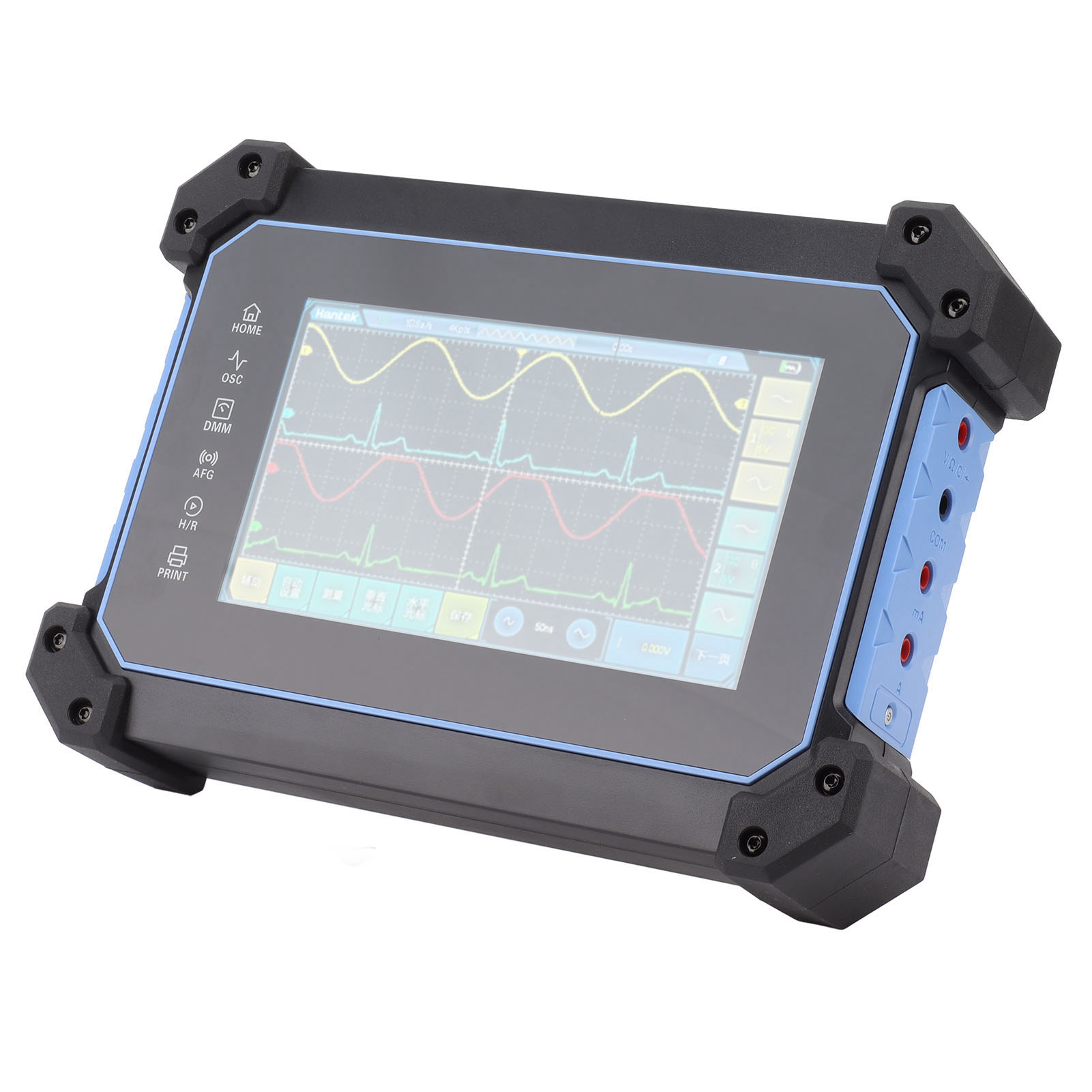 Hantek To1112d 2-kanal-tragwerkoszilloskop, 110 Mhz, 250 Msa/s Abtastrate, Touchscreen, 100–240 V Wechselstromnetzteil (eu-stecker), Komplettset