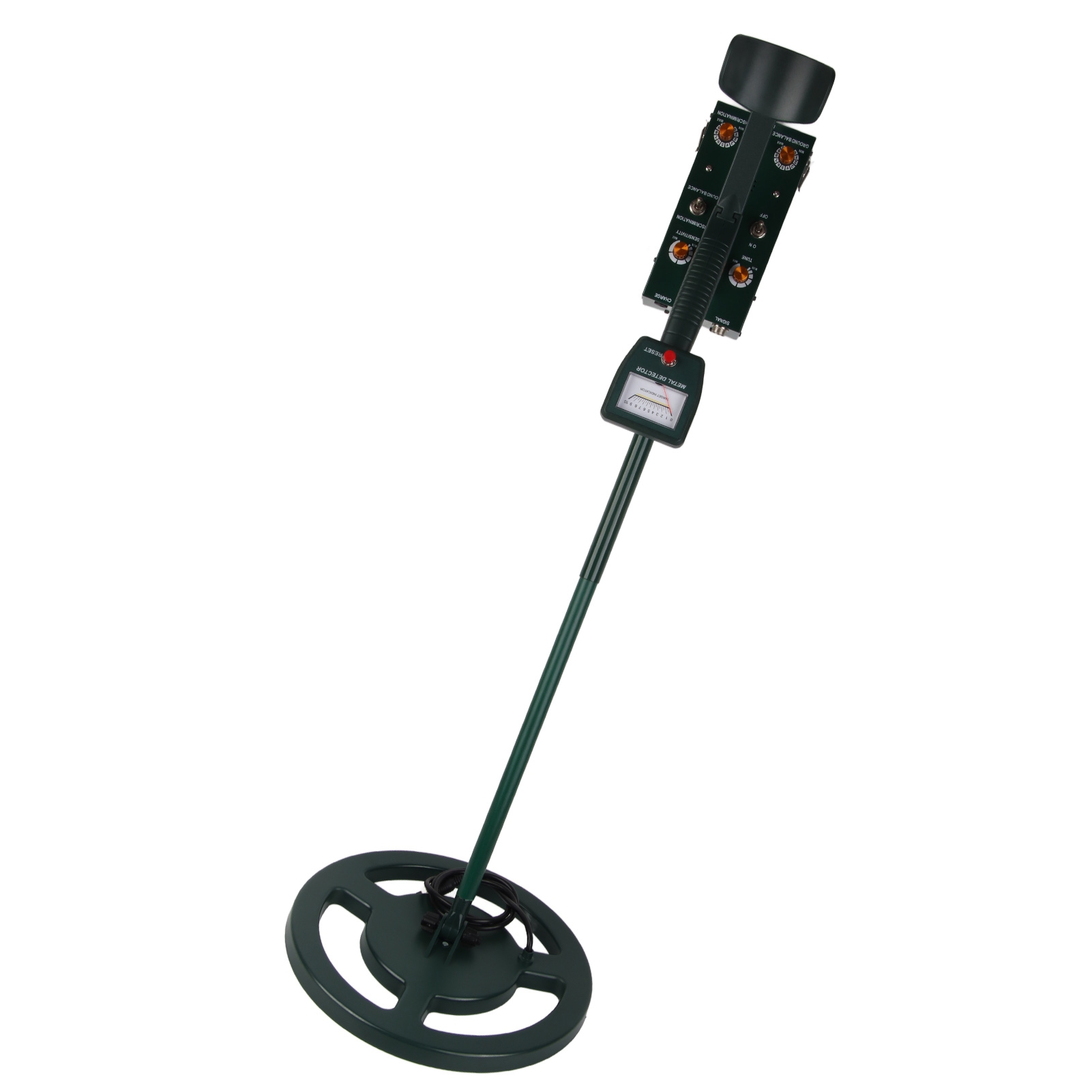 Hochpräziser, Einstellbarer, Wiederaufladbarer, Wasserdichter Untergrund-metalldetektor, 8,5 Meter Suchtiefe, 100–240 V Eu-stecker