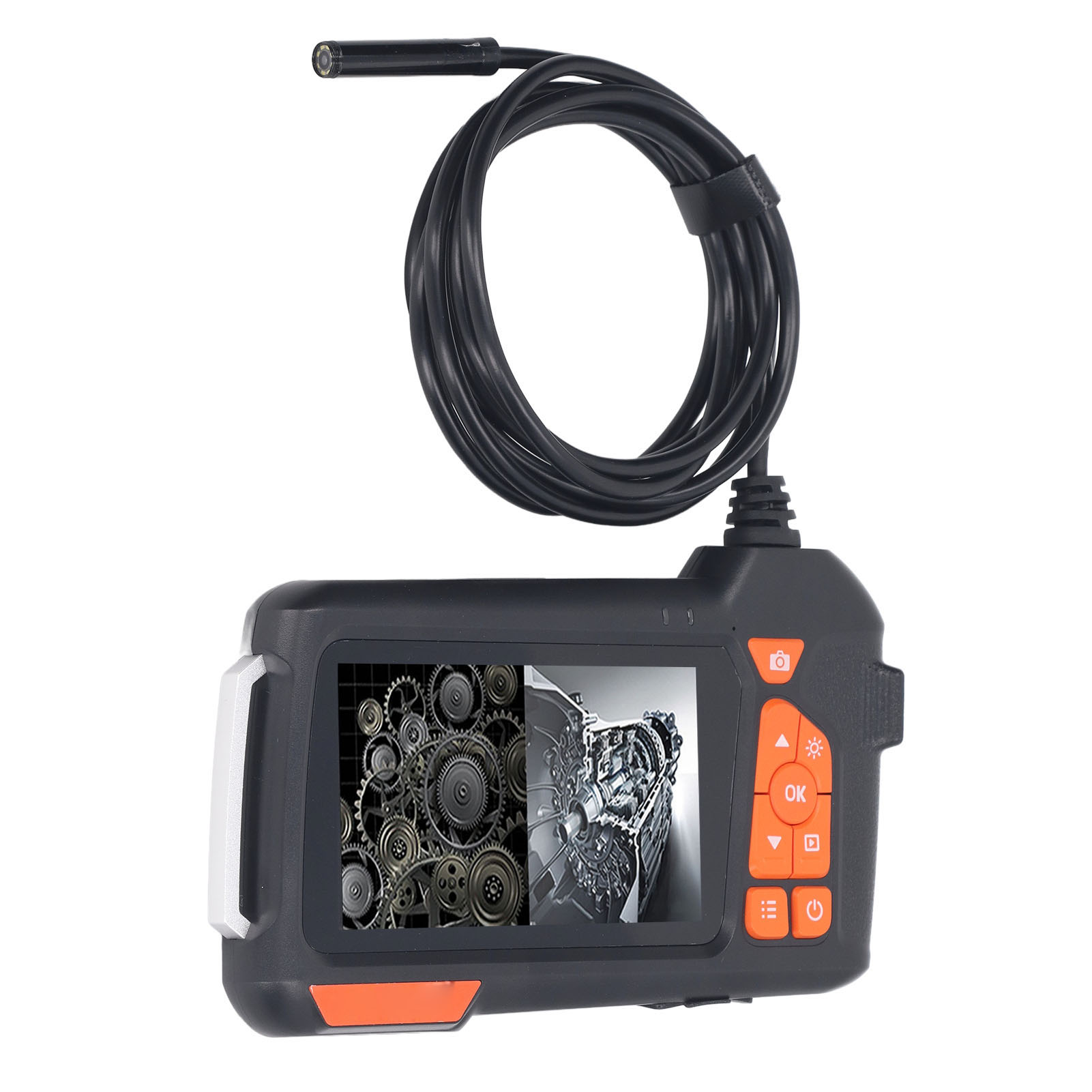 Industrielles 4,5-zoll-endoskop, Wasserdichte 1080p-inspektionskamera, 8-mm-objektiv, Foto-/videoaufzeichnung, 10 M (32,8 Fuß), Digitaler Bildschirm Für Technische Diagnosen.