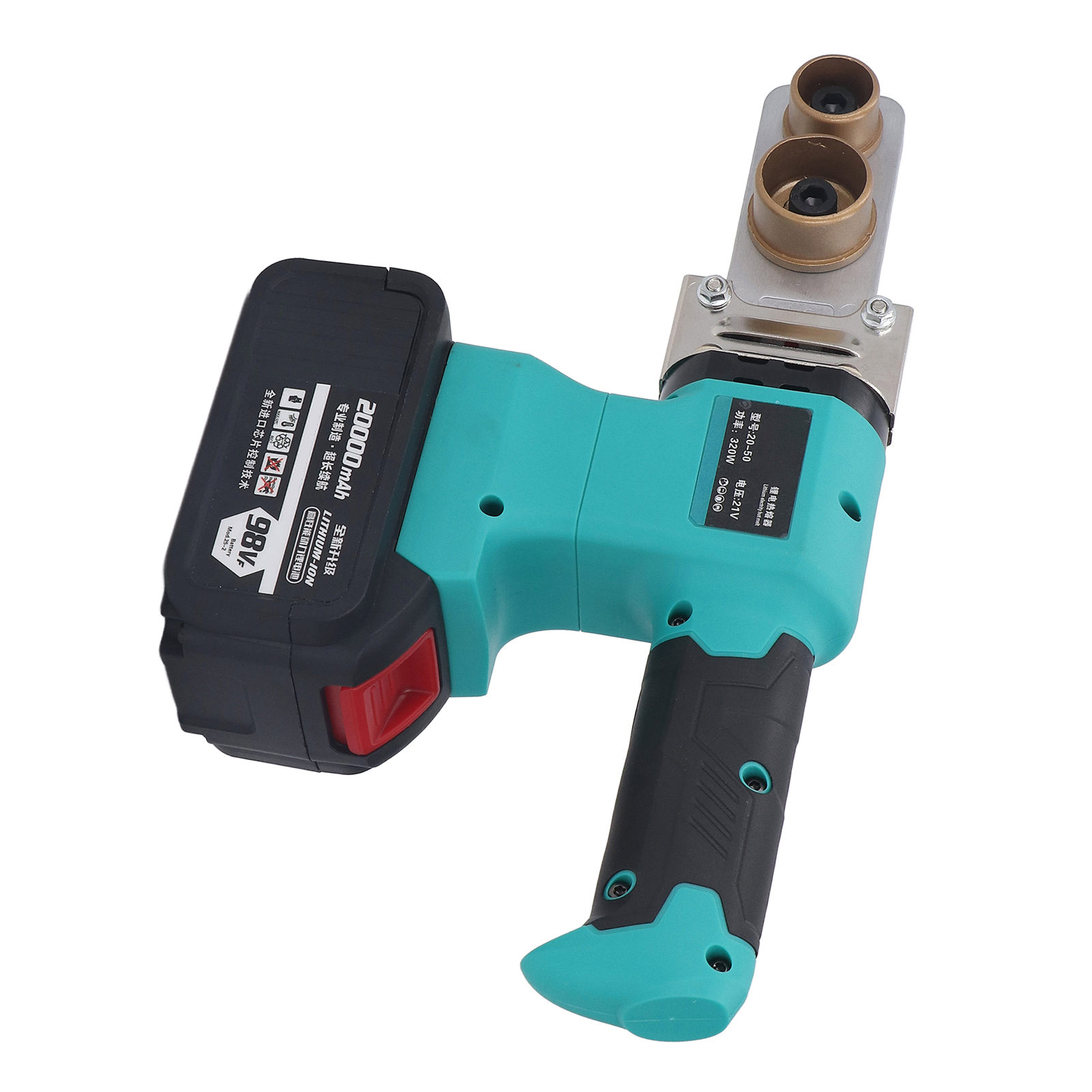 Akku-rohrschweißgerät, 220 °c–320 °c, Digitalanzeige, 320-w-schmelzwerkzeug, 110–240-v-eu-stecker, Heizrohr-anschlussvorrichtung