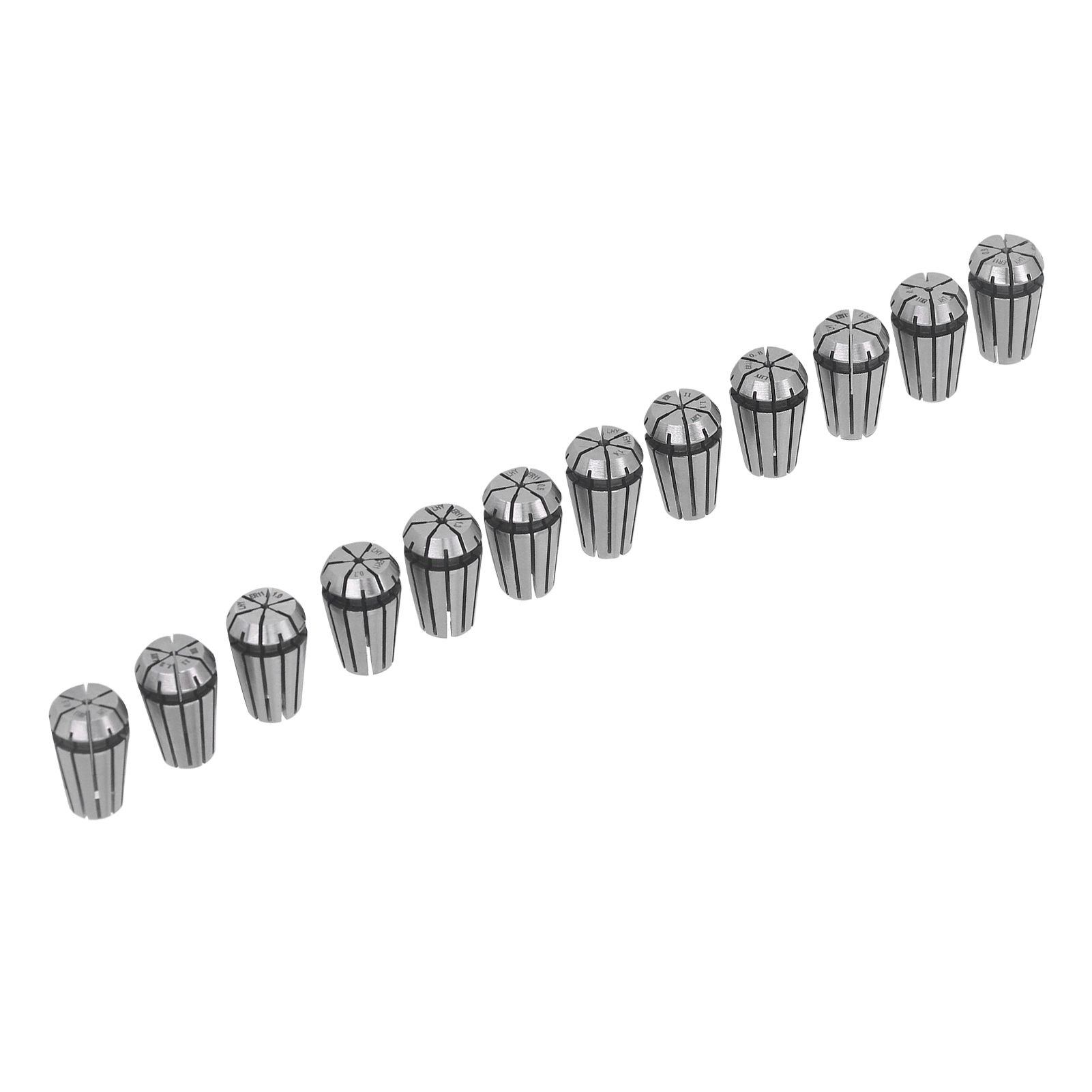 Satz Mit 12 Hochpräzisen Er11-spannzangen, Spannfutter Für Cnc-fräsmaschinen, Drehmaschinen Und Graviermaschinen, Werkzeugzubehör