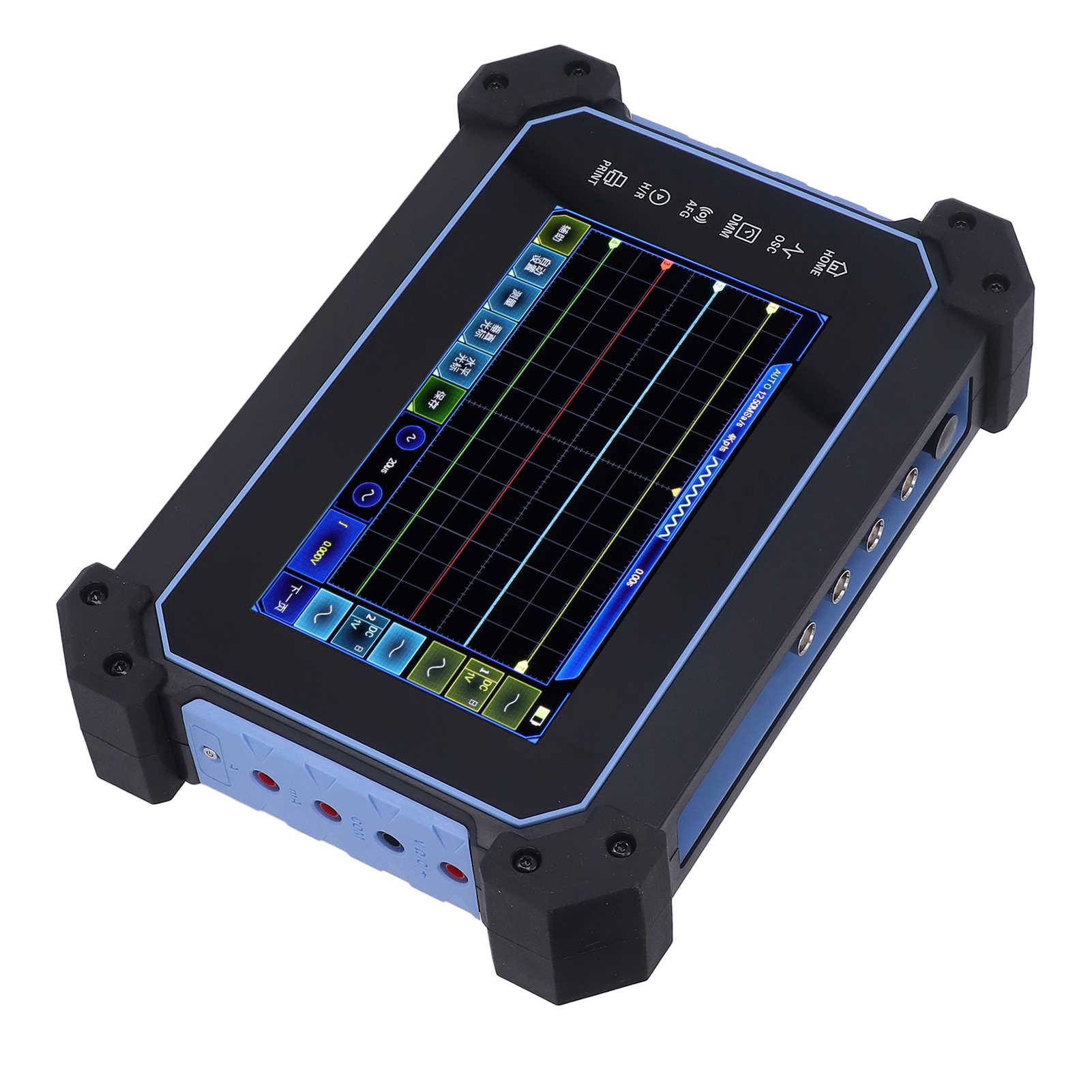Tragbares Digitales 4-kanal-oszilloskop Von Hantek, 200 Mhz, 1 Gsa/s, Touchscreen, Netzteil (100–240 V), Eu-stecker, Mehrzweck-signaltester