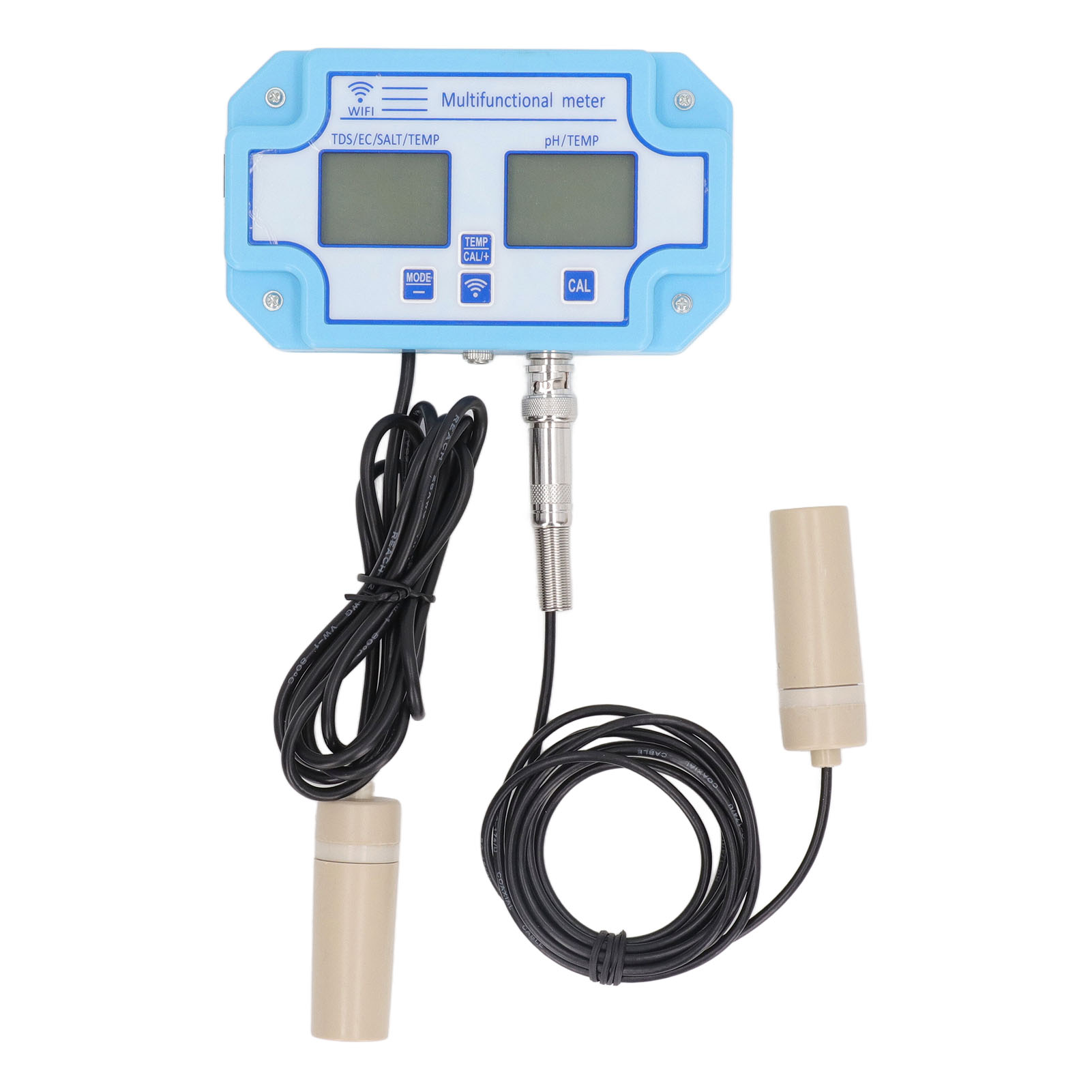 3-in-1 Digitaler Wasserqualitätstester: Ph-wert, Temperatur Und Salzgehalt, Übersichtliches Display, Messgerät Für Aquarium Und Schwimmbad
