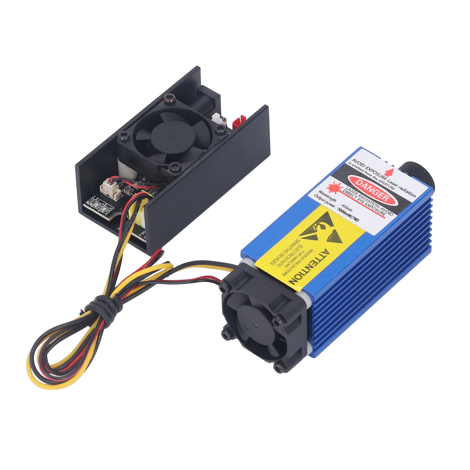 450 Nm 7 W 12 V Lasermodul Mit Einstellbarem Fokus, Gravier- Und Schneidkopf Für Diy-cnc-maschinen, Komplettes Zubehör