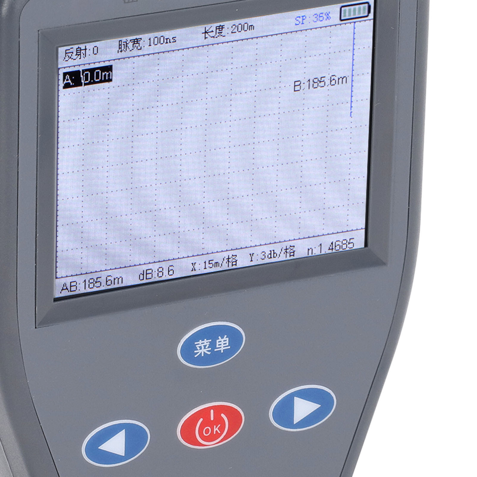 Optisches Zeitbereichsreflektometer (otdr) Für Glasfasern Mit Leistungsmesser, Vfl-fehlerortungsgerät, 100–240 V Eu-stecker