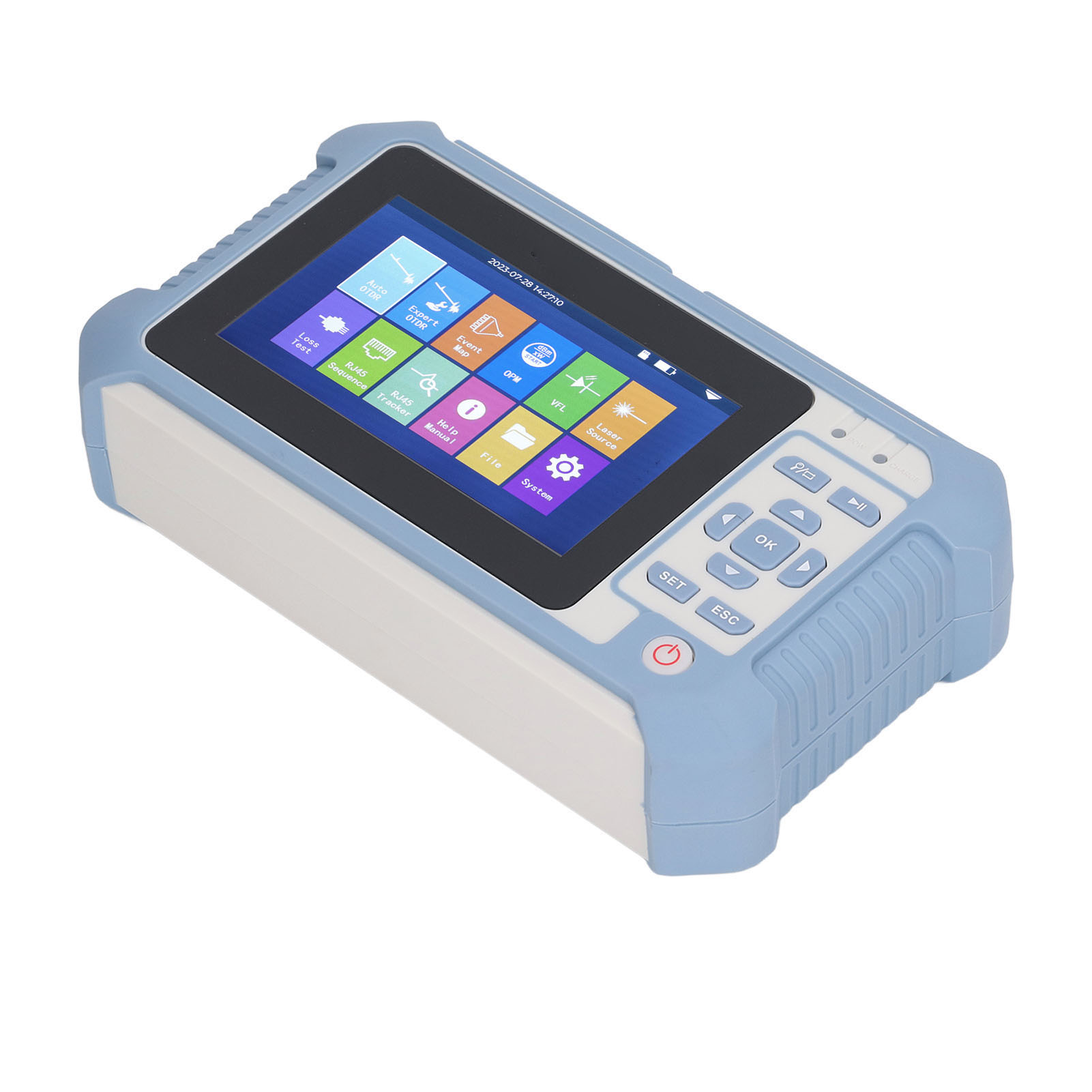 Apc 9-in-1 Otdr-glasfaserkabeltester Mit Leistungsmesser, Vfl-fehlerortungssystem, Leitungsortungssystem, Ereigniskarte, 100–240 V Eu-stecker