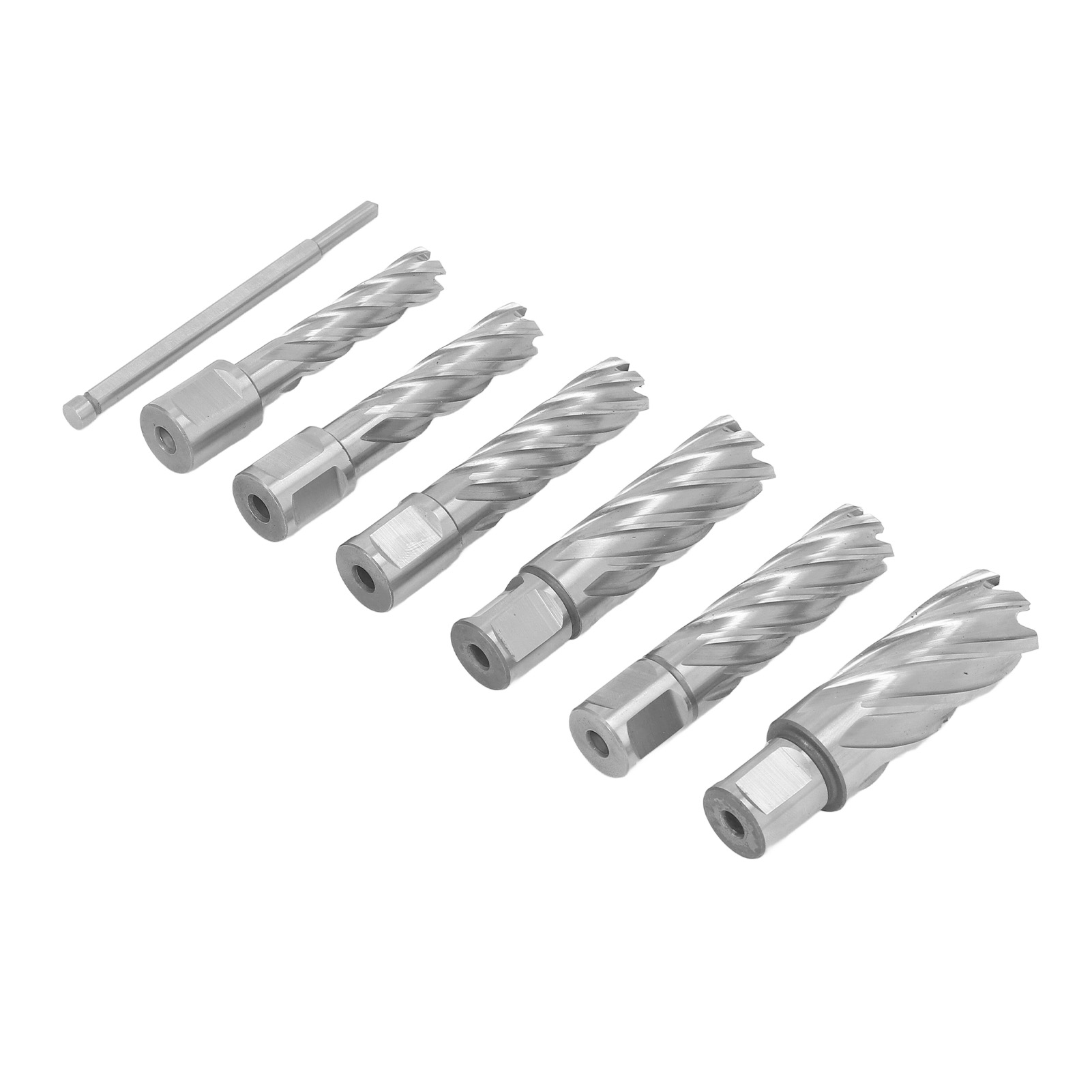 Satz Mit 7 Hartmetall-dreischneider-ringfräsern, Metallkernbohrern, Magnetbohrern, Stahl