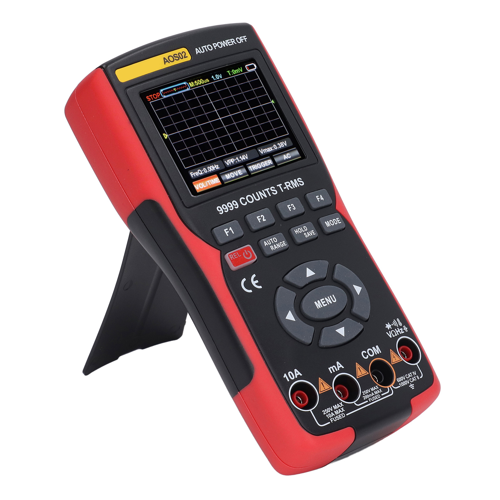 2-in-1 Tragbares Oszilloskop-multimeter Digitaler Elektrotester Mit Doppelsicherung