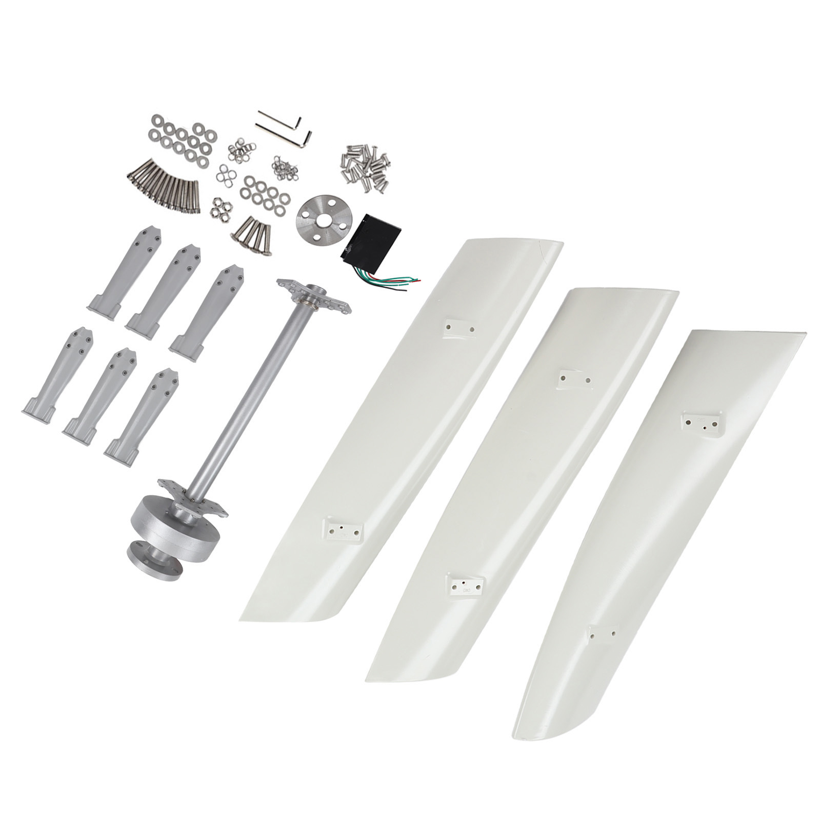 300-w-vertikalachsen-windkraftanlage, Aerodynamische Gfk-blätter, Leiser 12-v-generator, Geringe Torsion Und Vibration, Windenergie Für Den Heimischen Markt.