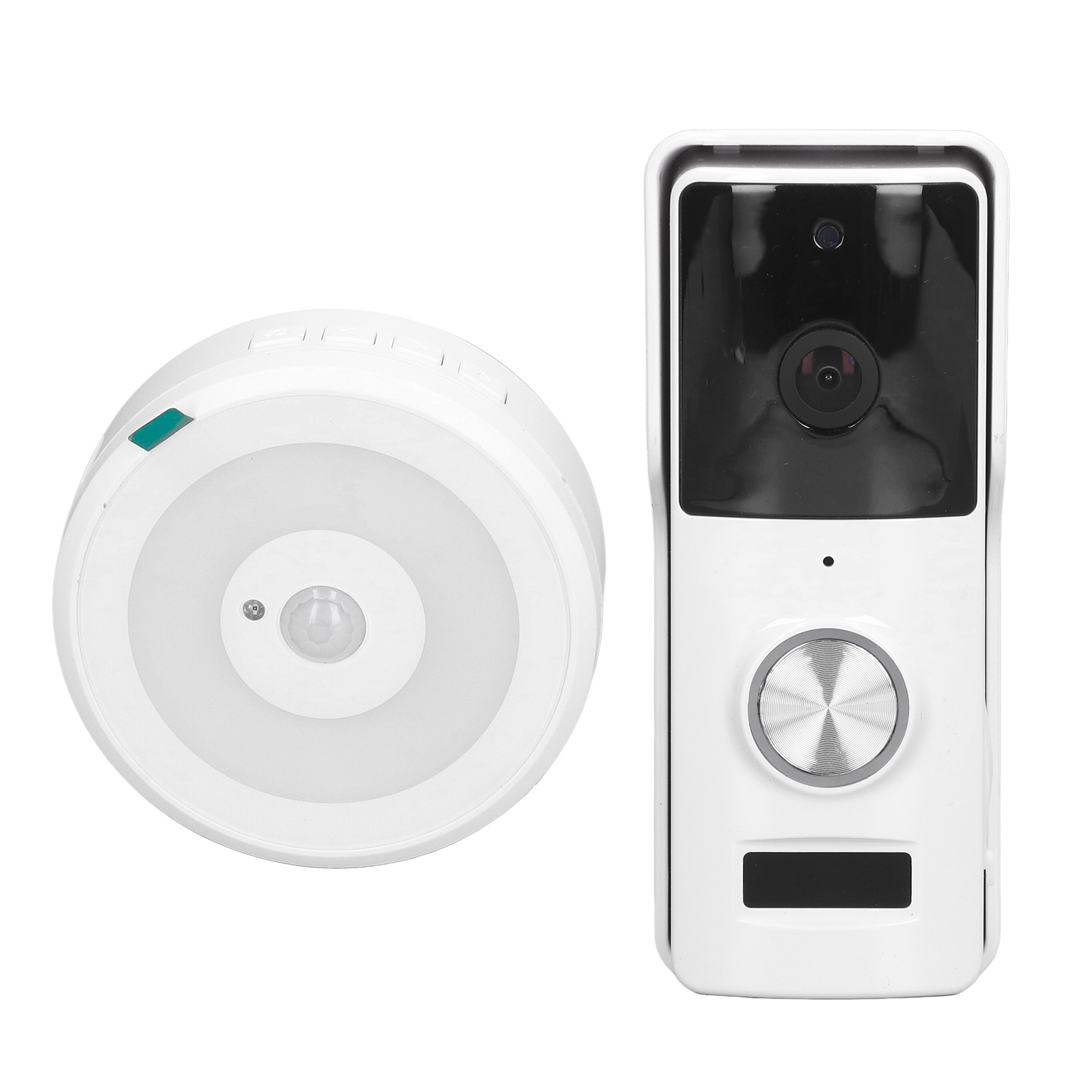 1080p Hd Wlan-video-türklingel, 2-mp-kamera (1920 X 1080), Nachtsicht, Gegensprechanlage, 4800-mah-akku, 140°-blickwinkel, 12–24-v-netzteil, Kabellos