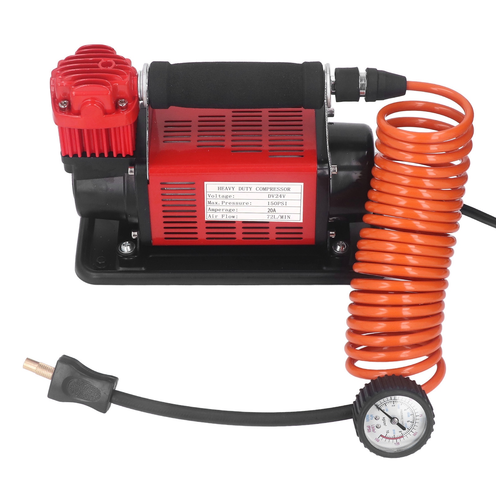 40-liter-luftkompressor, Hochleistungs-doppelzylinderpumpe, Reifenfüller Für Lkw Und Pkw, 24 V, 400 W