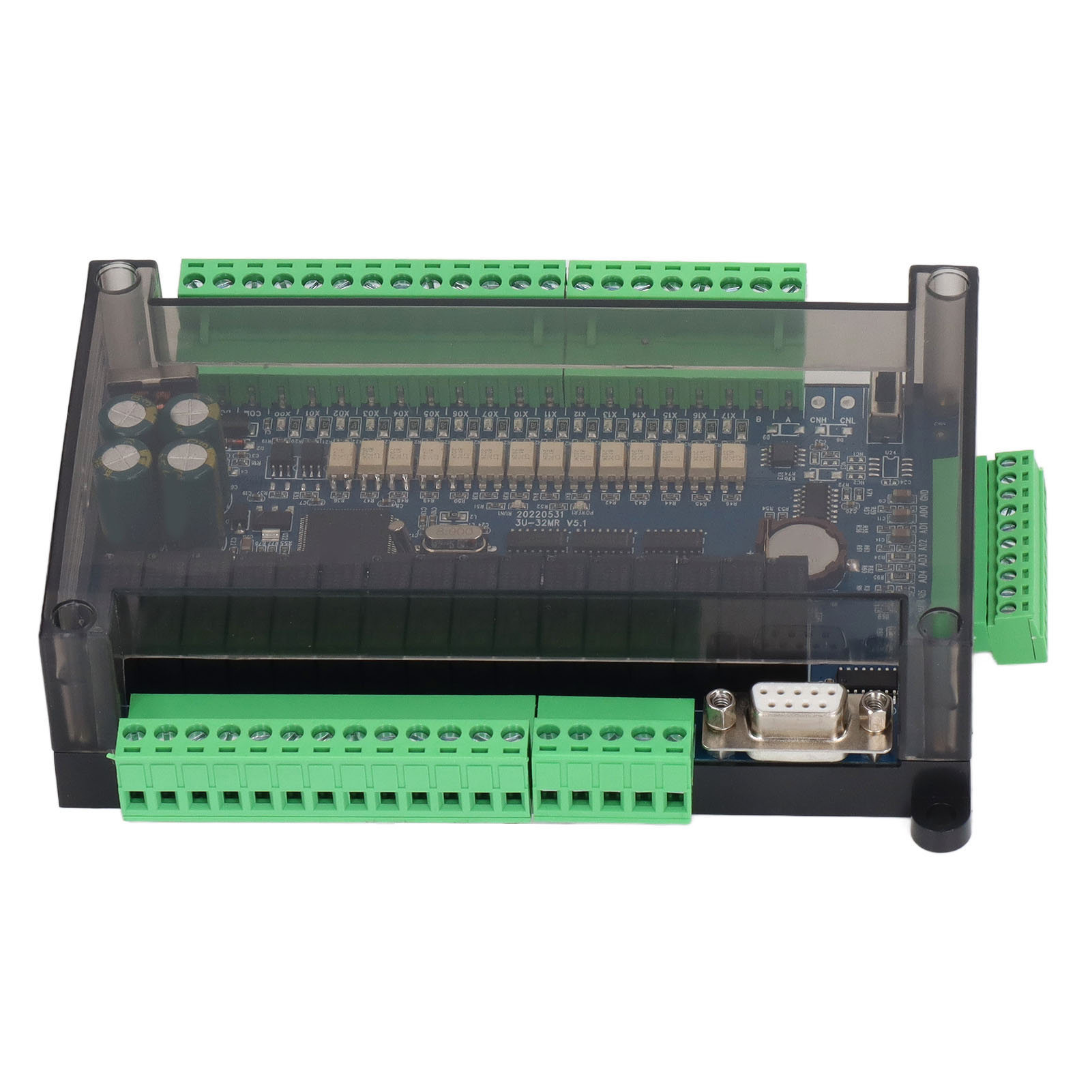 Industrielles Sps-steuermodul, 24-v-dc-speicherprogrammierbare Steuerung, 6 Analoge Eingänge, 2 Analoge Ausgänge, Rs485, Hochgeschwindigkeitszählung, Modulare Logikeinheit