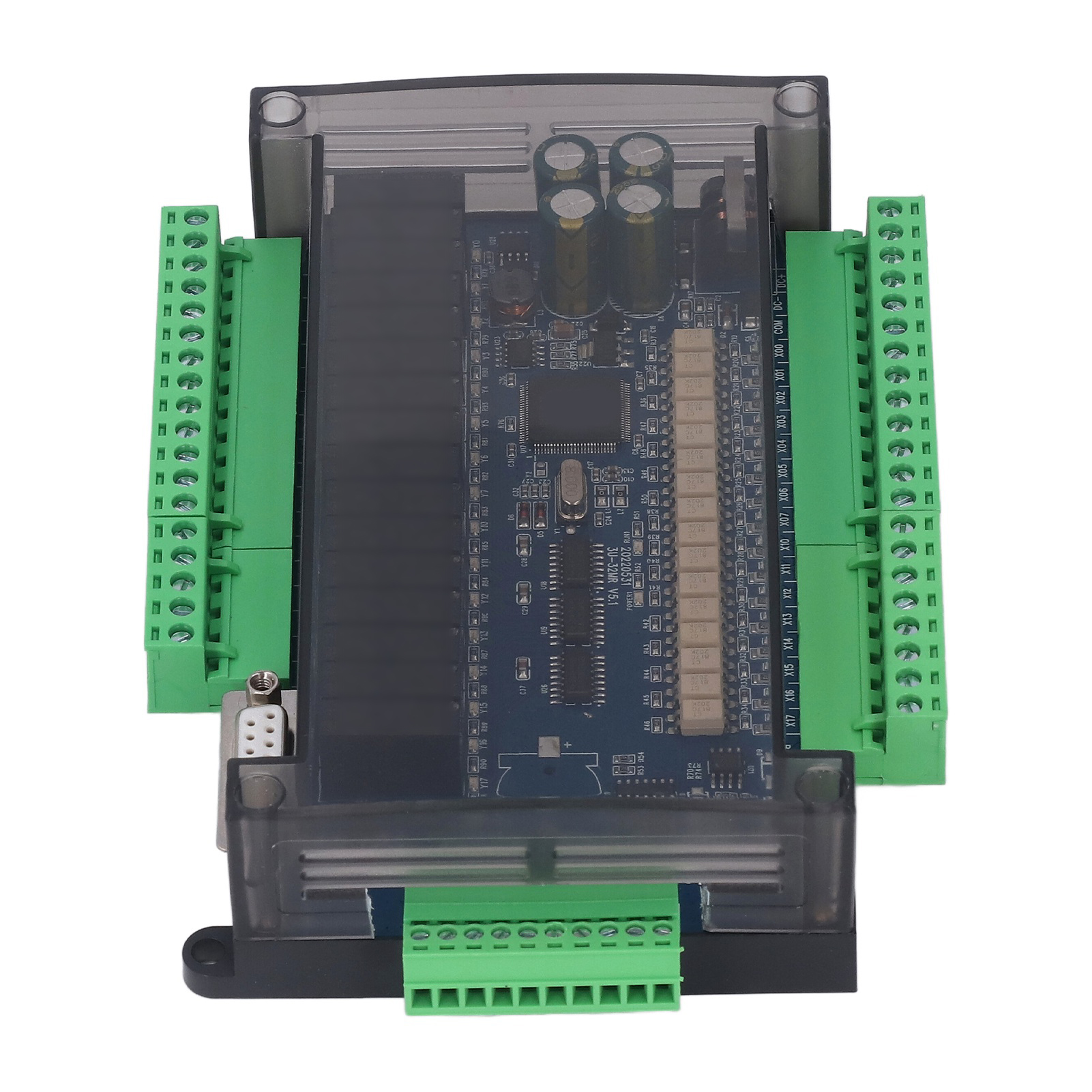 Industrielles Steuermodul Mit 16 Eingängen, 16 Ausgängen, 6ad 2da, Rs485-logiksteuerung Mit Taktgeber Und Dc24v-stromversorgung Für Die Automatisierung.