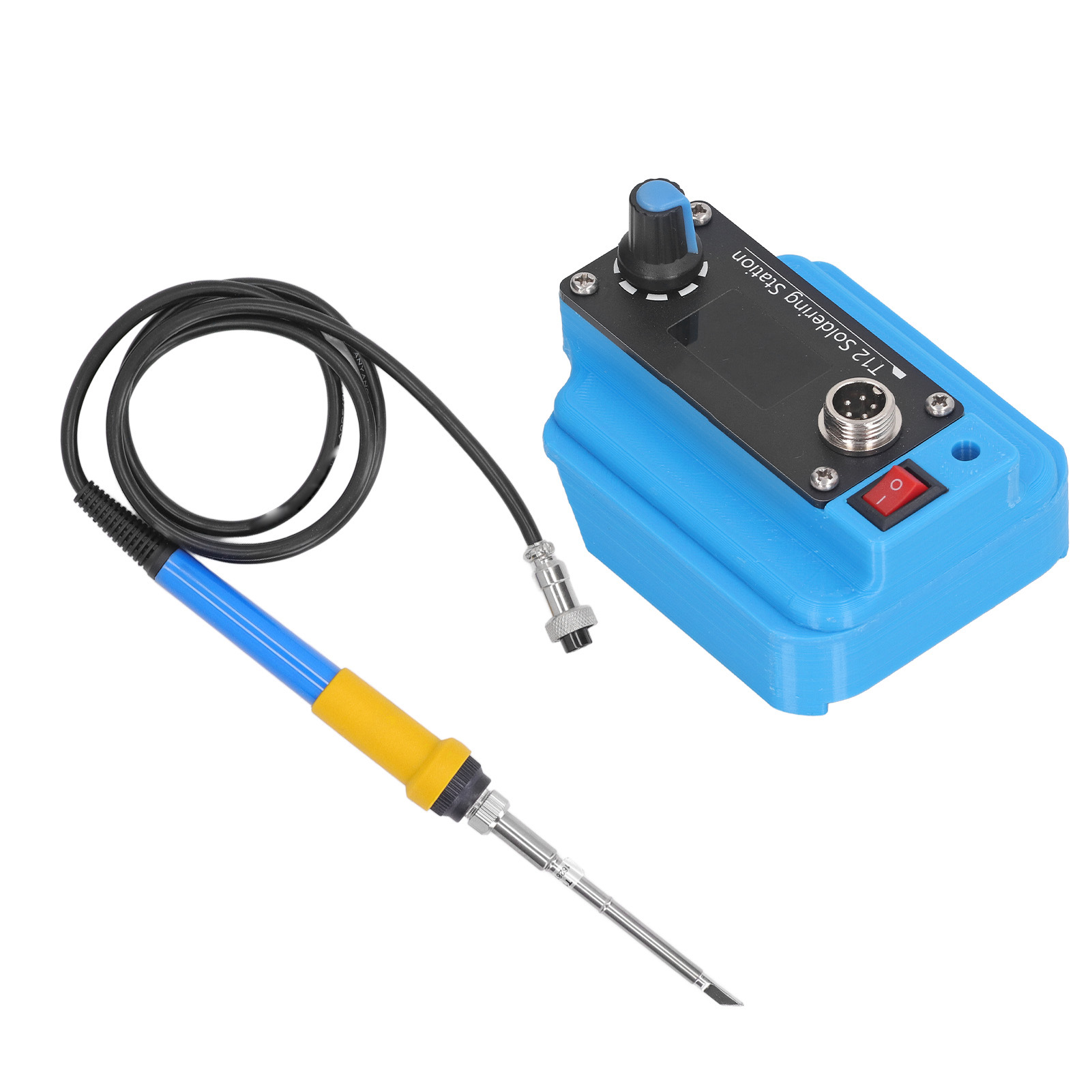 18v 72w Akku-lötstation Mit Elektrischem Lötkolben, 0,96-zoll-digitalanzeige, Griff Und Spitze, Komplettes Tragbares Set
