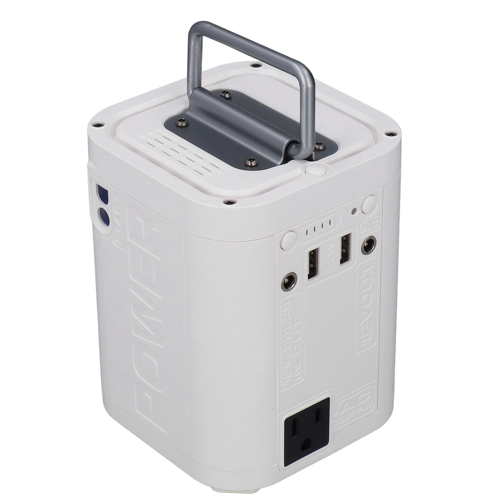 Tragbare 99-wh-powerstation, 220-v-lithium-ionen-akku-solargenerator Mit Steckdosen, Ideal Für Camping, Wohnwagen, Reisen Und Als Mobile Stromversorgung, 110–240-v-eu-stecker, Weiß