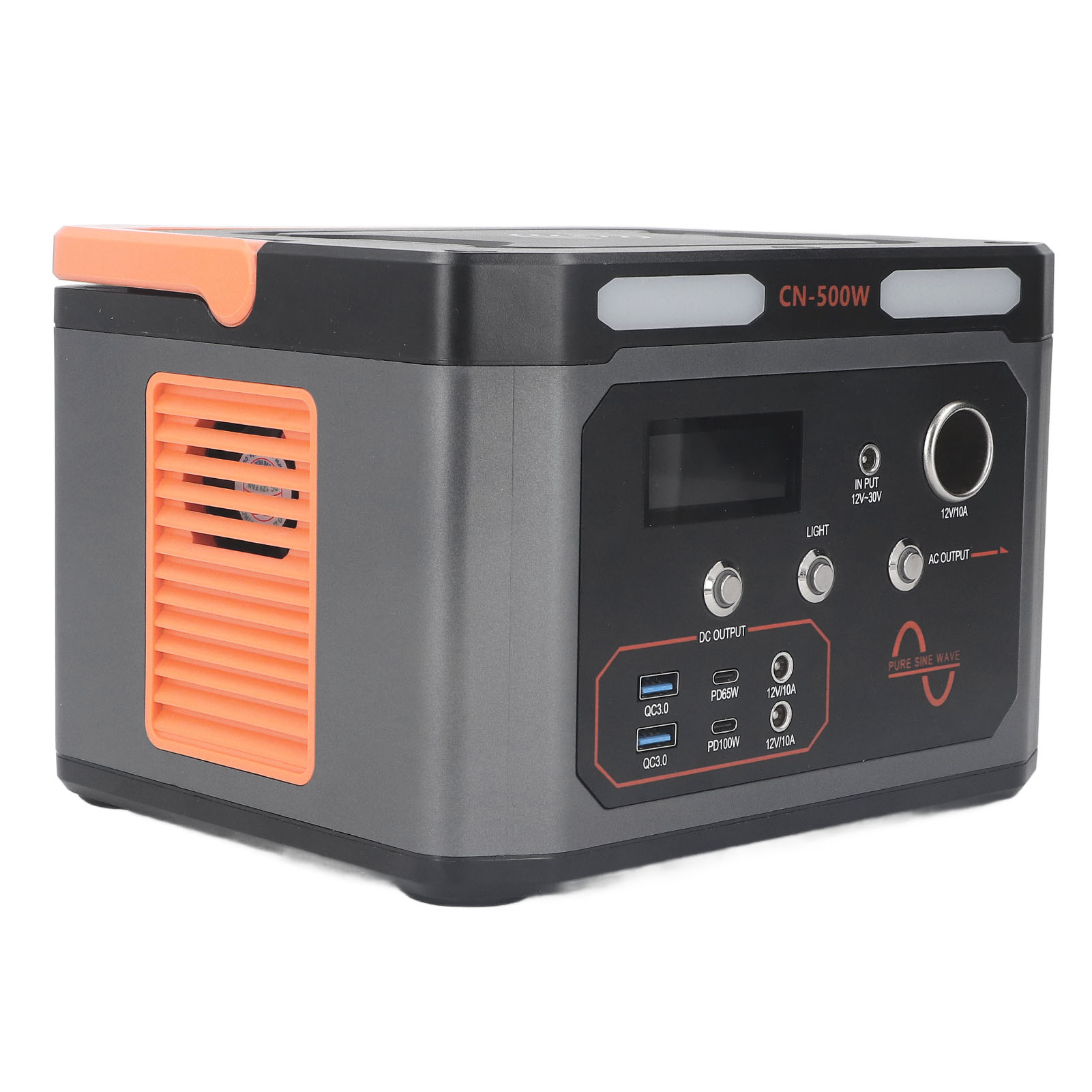 Tragbare 500-w-powerstation, Notstromaggregat Für Den Außenbereich, Akku Mit Led-anzeige, 100–240-v-eu-stecker