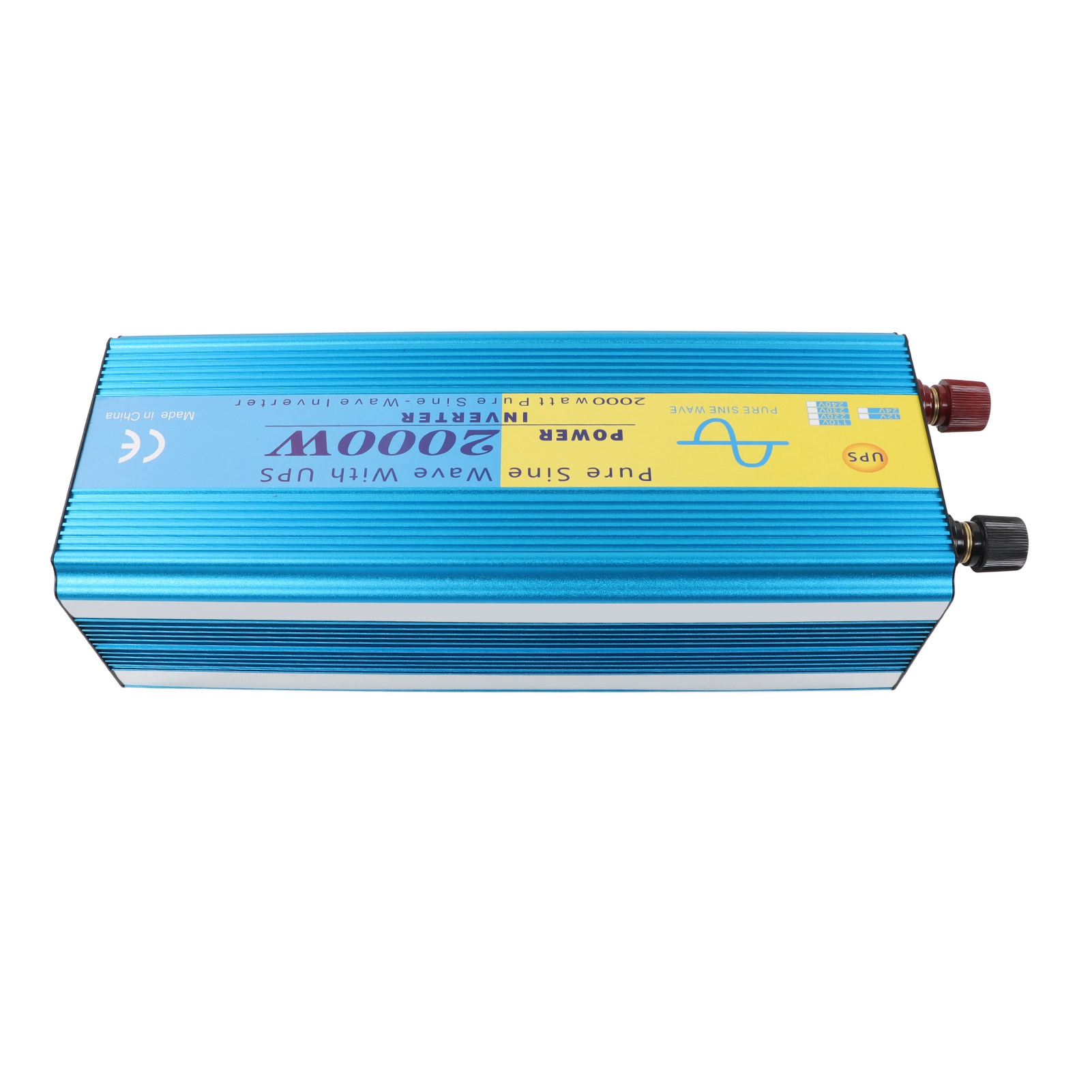 2000-w-sinus-wechselrichter, 2 Steckdosen + 5-v-usb-anschluss (2,1 A), Lcd-display, 12-v-auf-230-v-wandler, Eu-stecker, Für Zuhause, Wohnmobil Und Auto