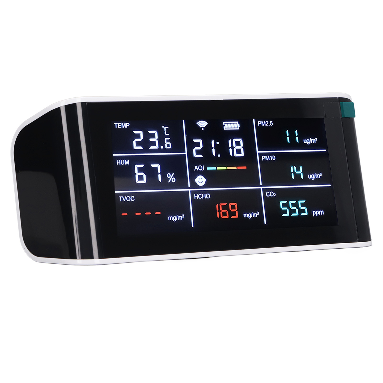 9-in-1 Wifi-luftqualitätsmonitor, Multifunktionaler Tragbarer Co2-detektor Für Weinkeller Und Wohnräume.