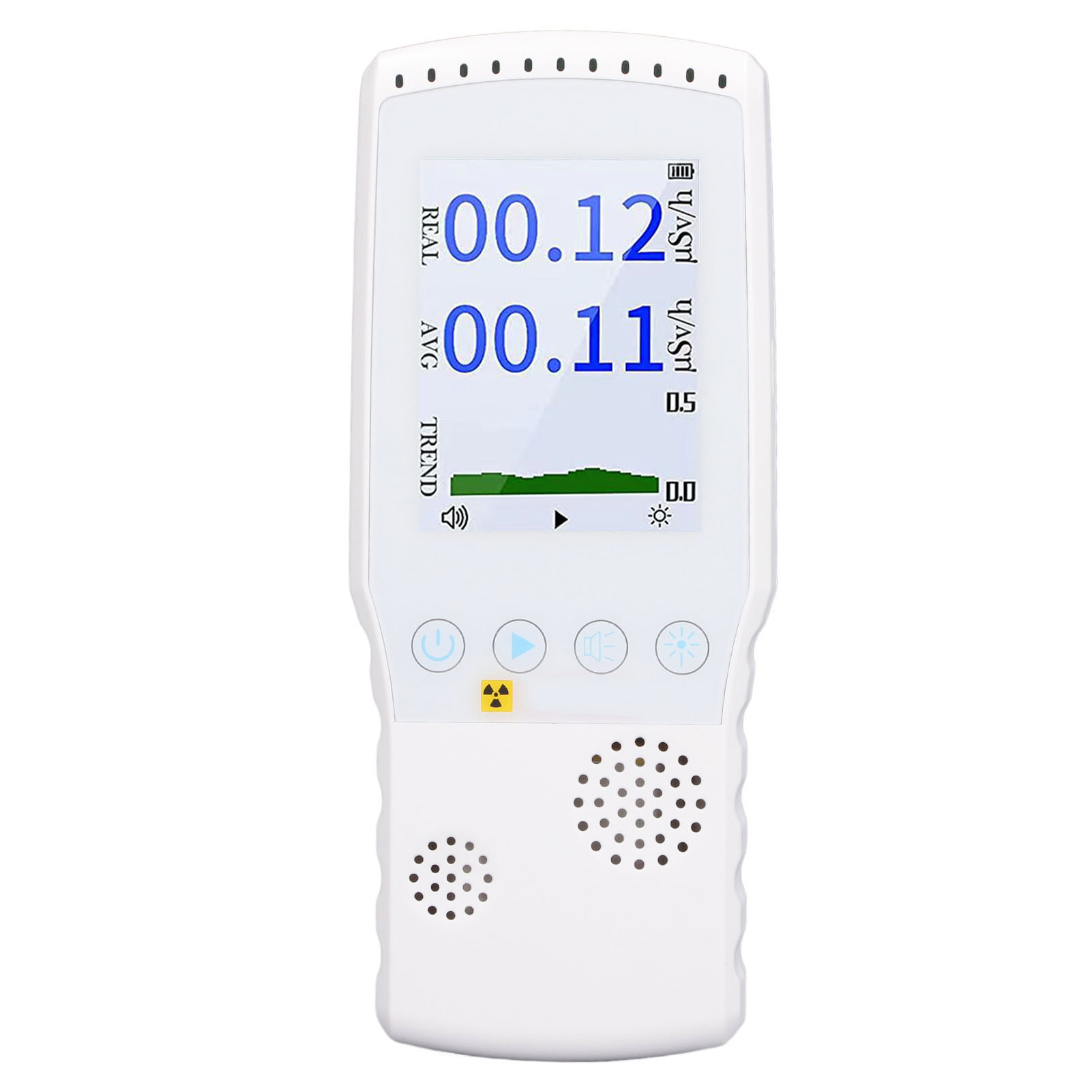 Geigerzähler Mit Lcd-bildschirm Für Nukleare Strahlung, Geeignet Für Den Heim- Und Industriegebrauch, Röntgen-, Beta- Und Gammastrahlen-tester Mit Alarmfunktion (weiß)