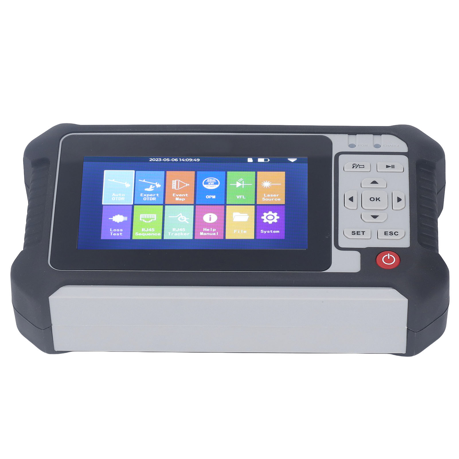 1650-nm-glasfaser-otdr-tester, 9-in-1-otdr-gerät (optisches Zeitbereichsreflektometer), Fehlerdetektor, 100–240-v-eu-stecker