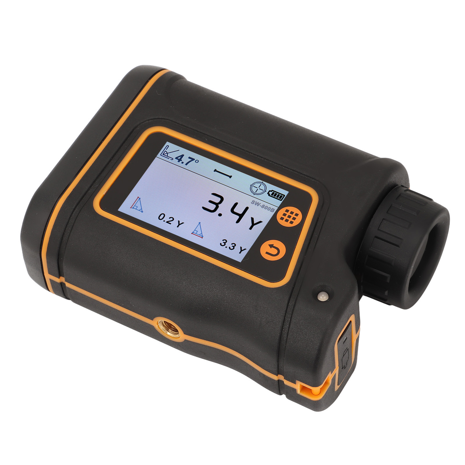Sw 800b Laser-entfernungsmesser Mit 6-facher Vergrößerung, Touchscreen-lcd, Entfernungsmessung Bis 800 M/874,9 Yd, Mit Batterie, Für Jagd Und Golf, Präzises Zielgerät.