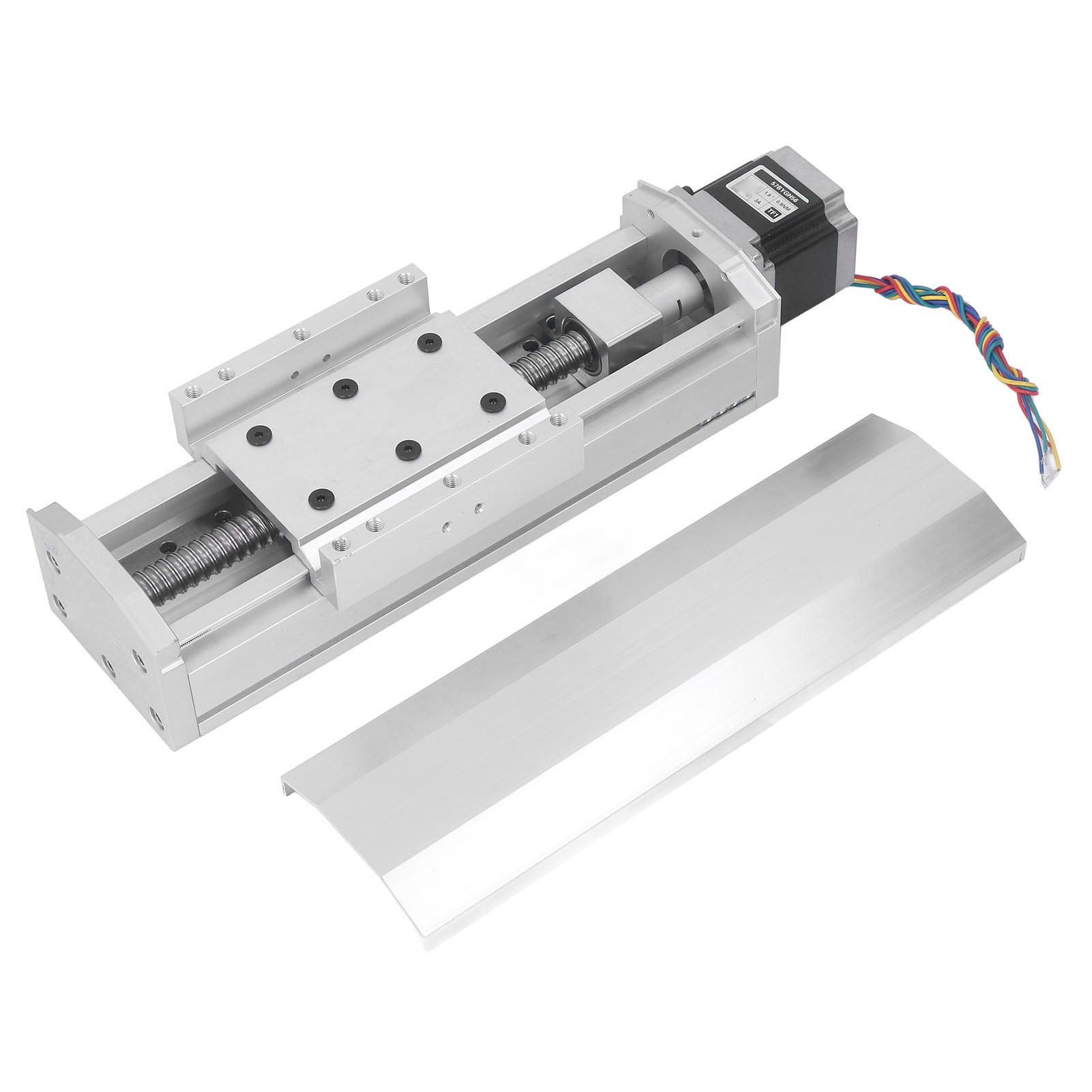 Elektrischer Kugelgewindetrieb Mit 100 Mm Hub, Linearführung Mit Schutzbalg, Präzisions-schiebeantrieb Für Cnc-maschinen