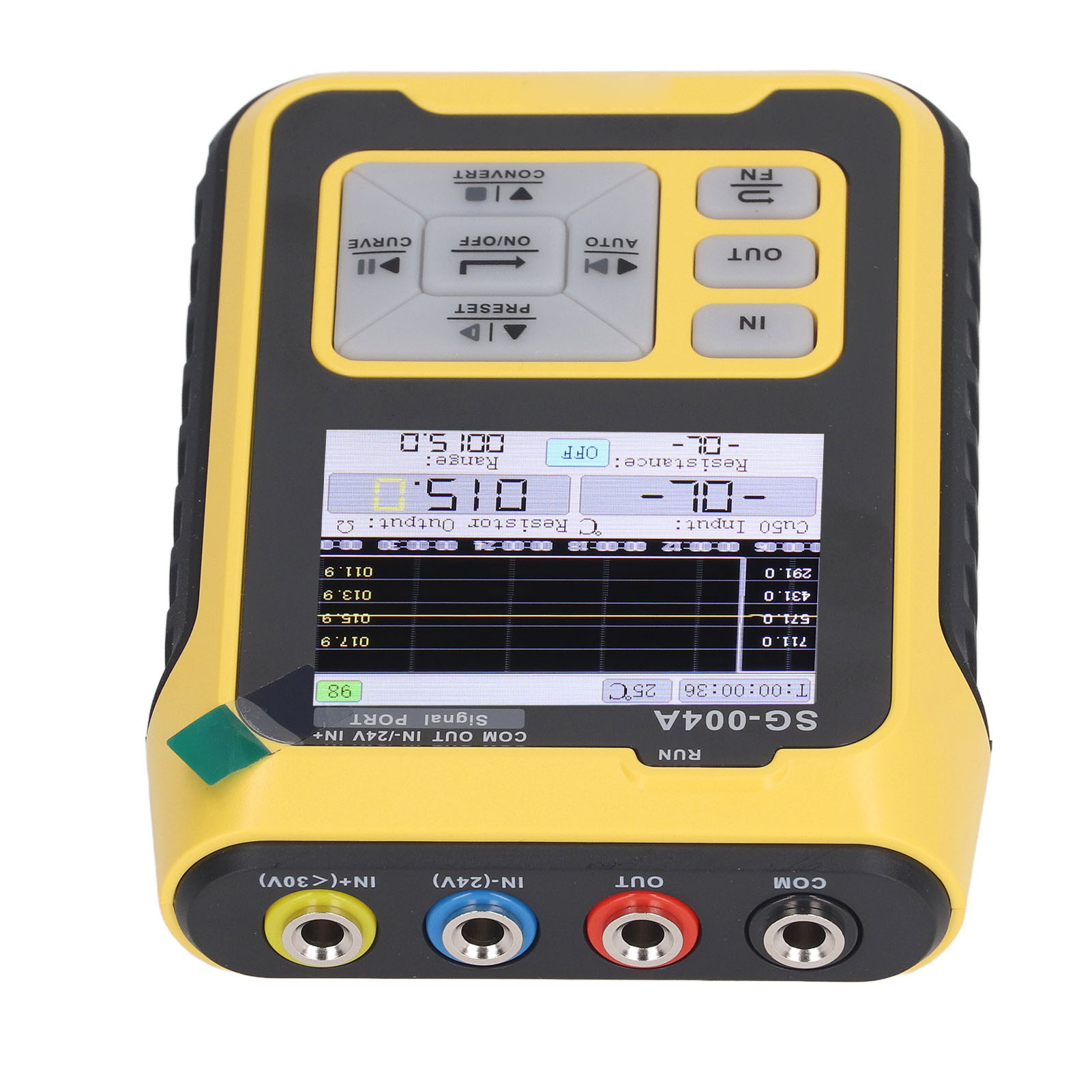 0-24ma 0-24v Signalgenerator, Programmierbarer Analoger Strom-/spannungssimulator Mit Echtzeit-kurvenanzeige, 100-240v Eu-stecker-netzteil.