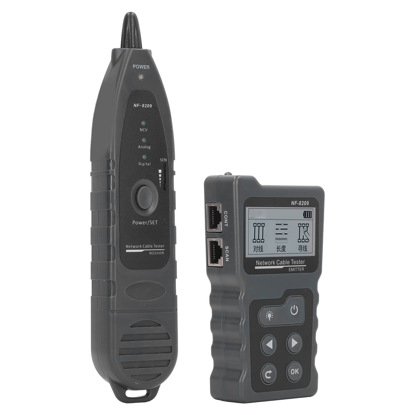 Rj45-netzwerkkabeltester, Poe-fehlerdetektor, Multifunktions-locator Mit Tasche, Leitungssuchgerät Für Elektriker